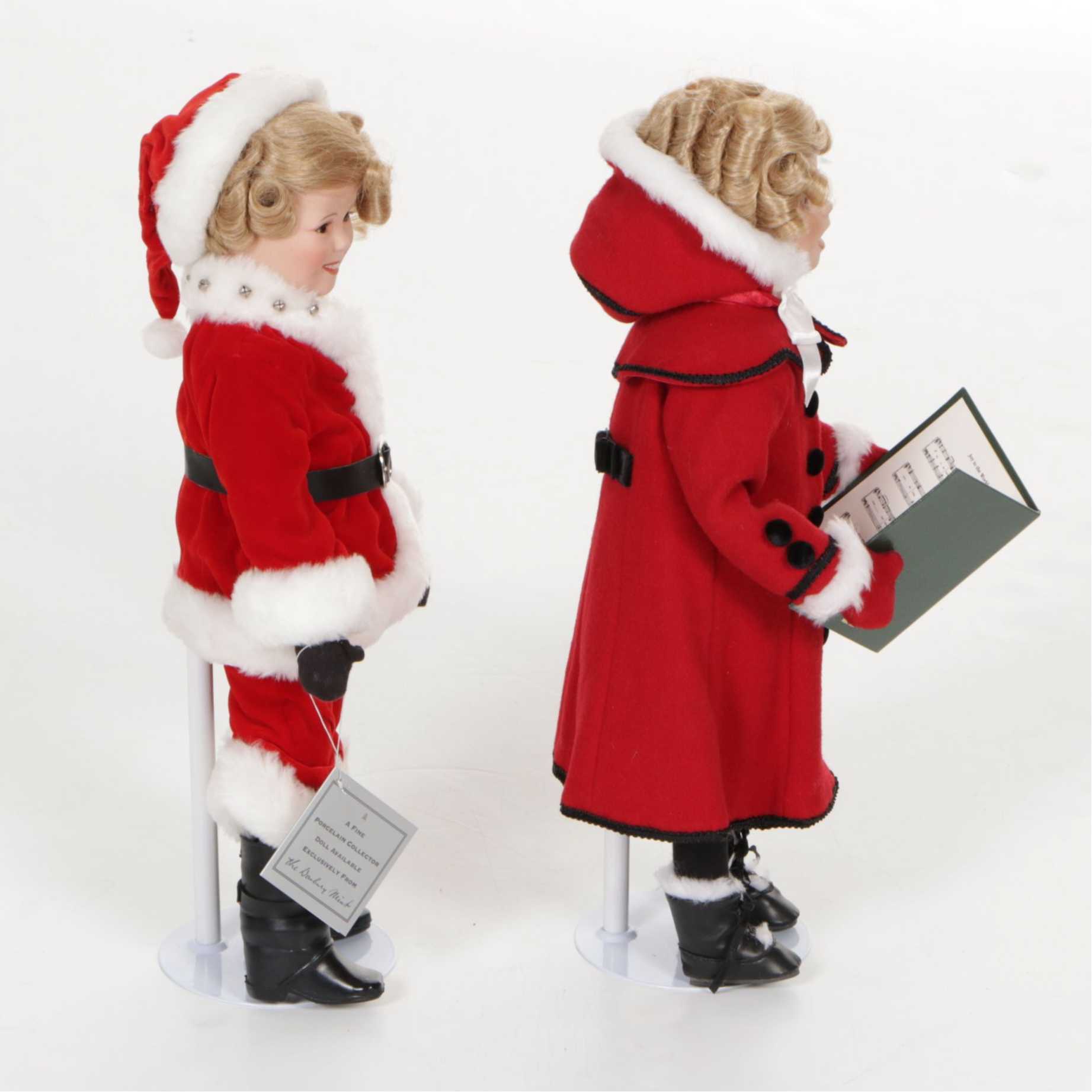 Danbury Mint "Shirley Temple Christmas Dolls" Includes "Santa's Helper" & More