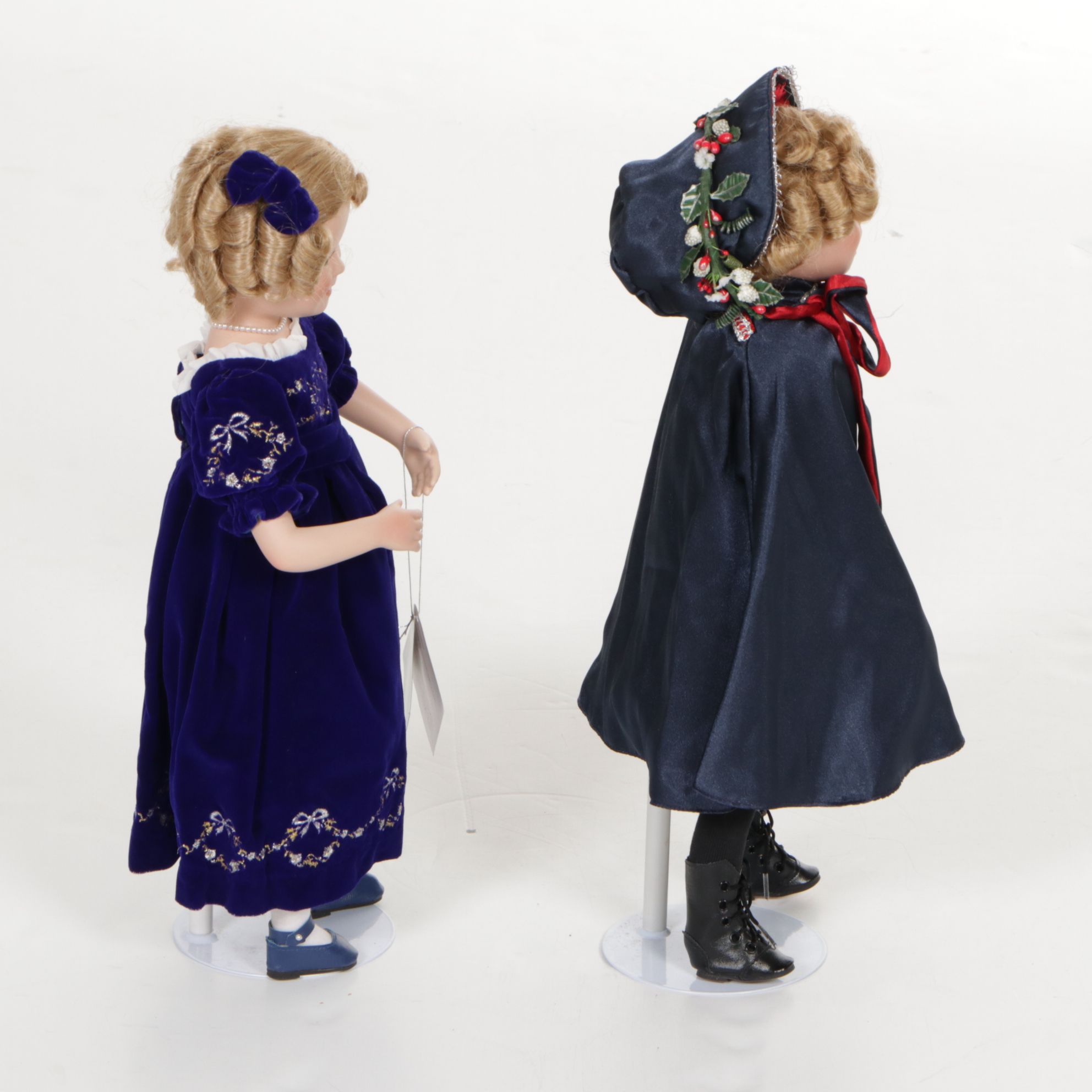 Danbury Mint "Shirley Temple Christmas Dolls" Includes "Santa's Helper" & More