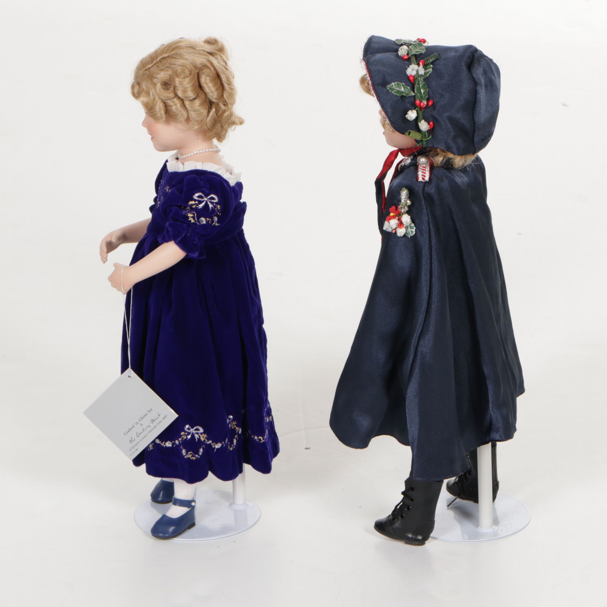 Danbury Mint "Shirley Temple Christmas Dolls" Includes "Santa's Helper" & More