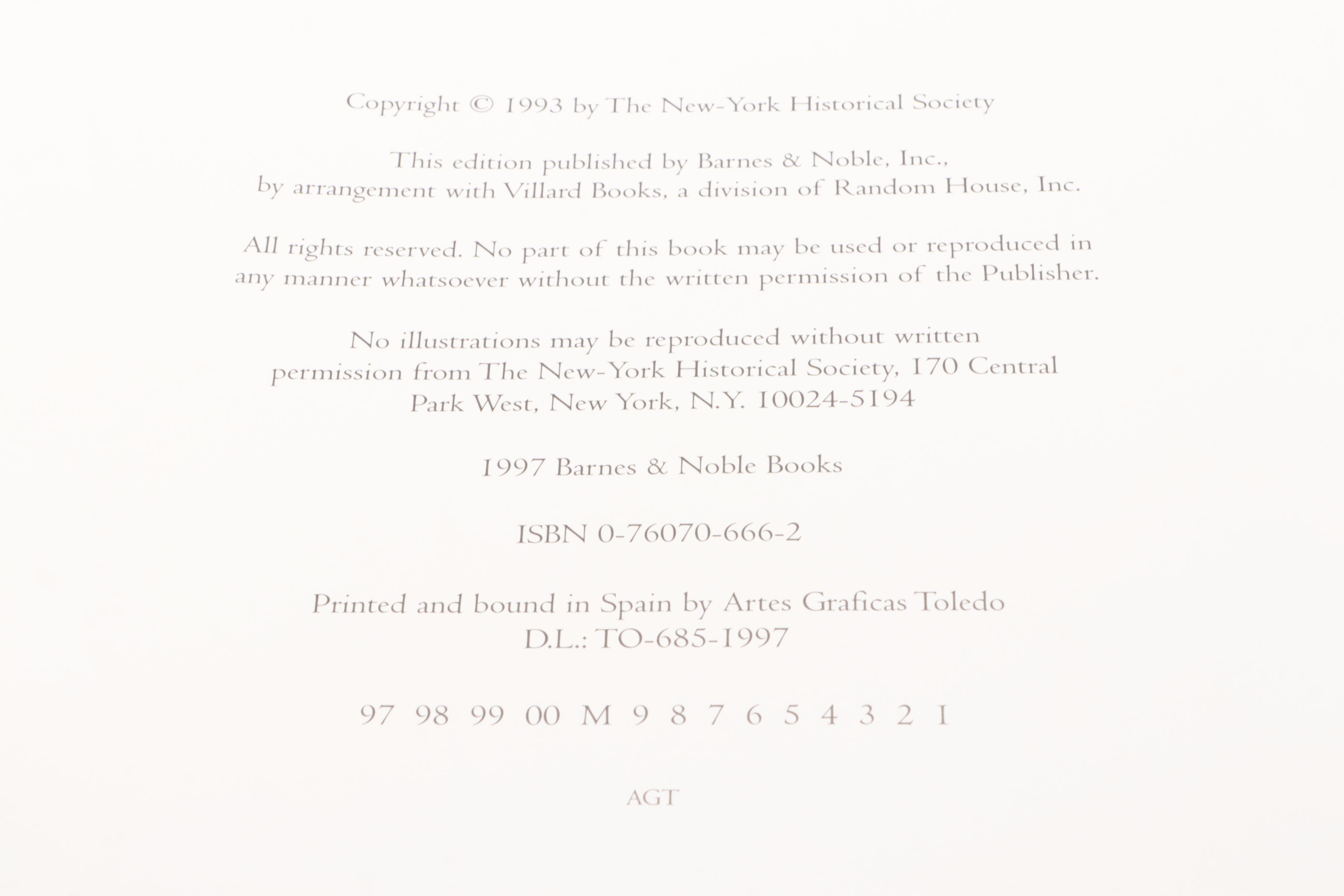 First Edition Thus "John James Audubon: Watercolors for Birds of America," 1997