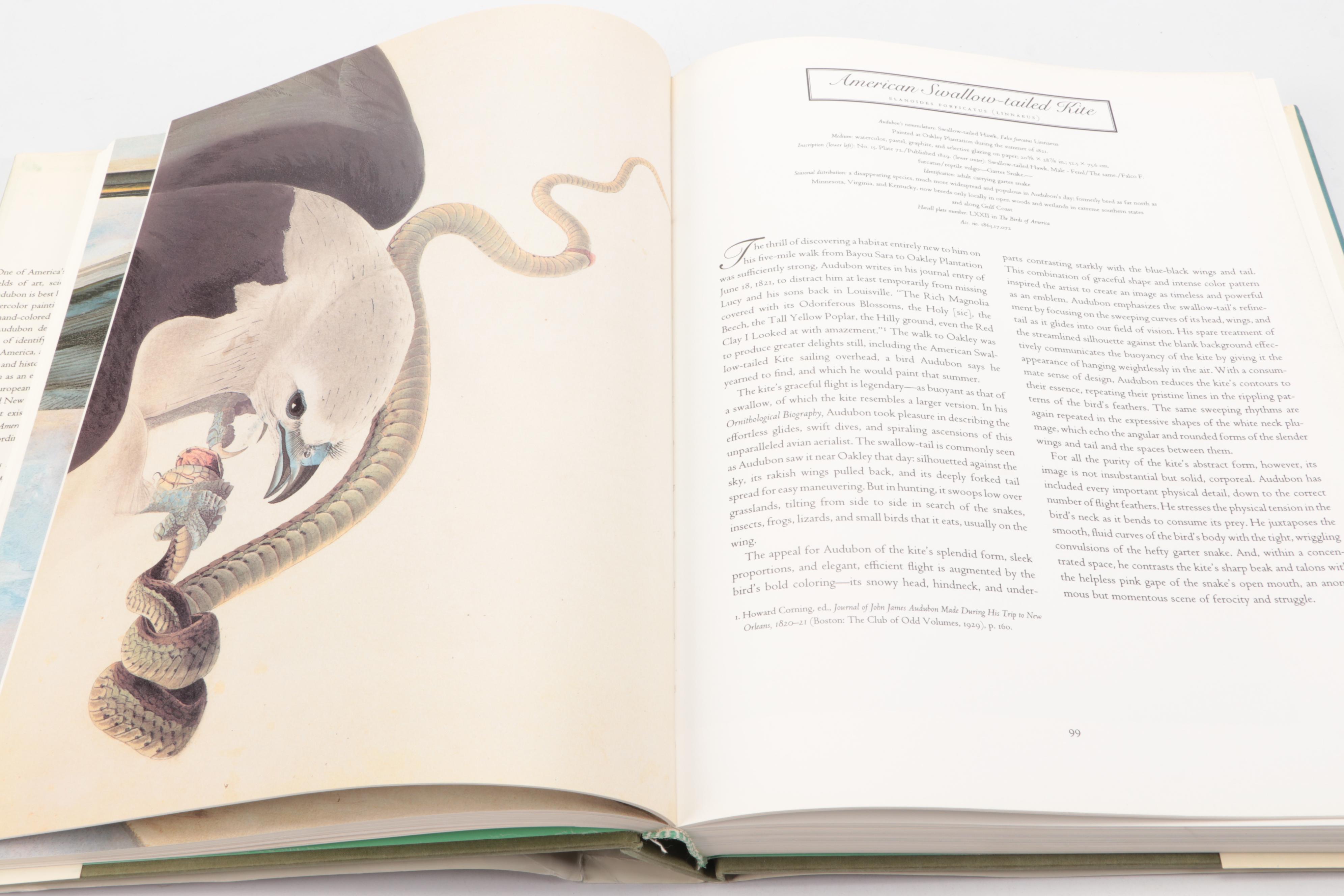 First Edition Thus "John James Audubon: Watercolors for Birds of America," 1997