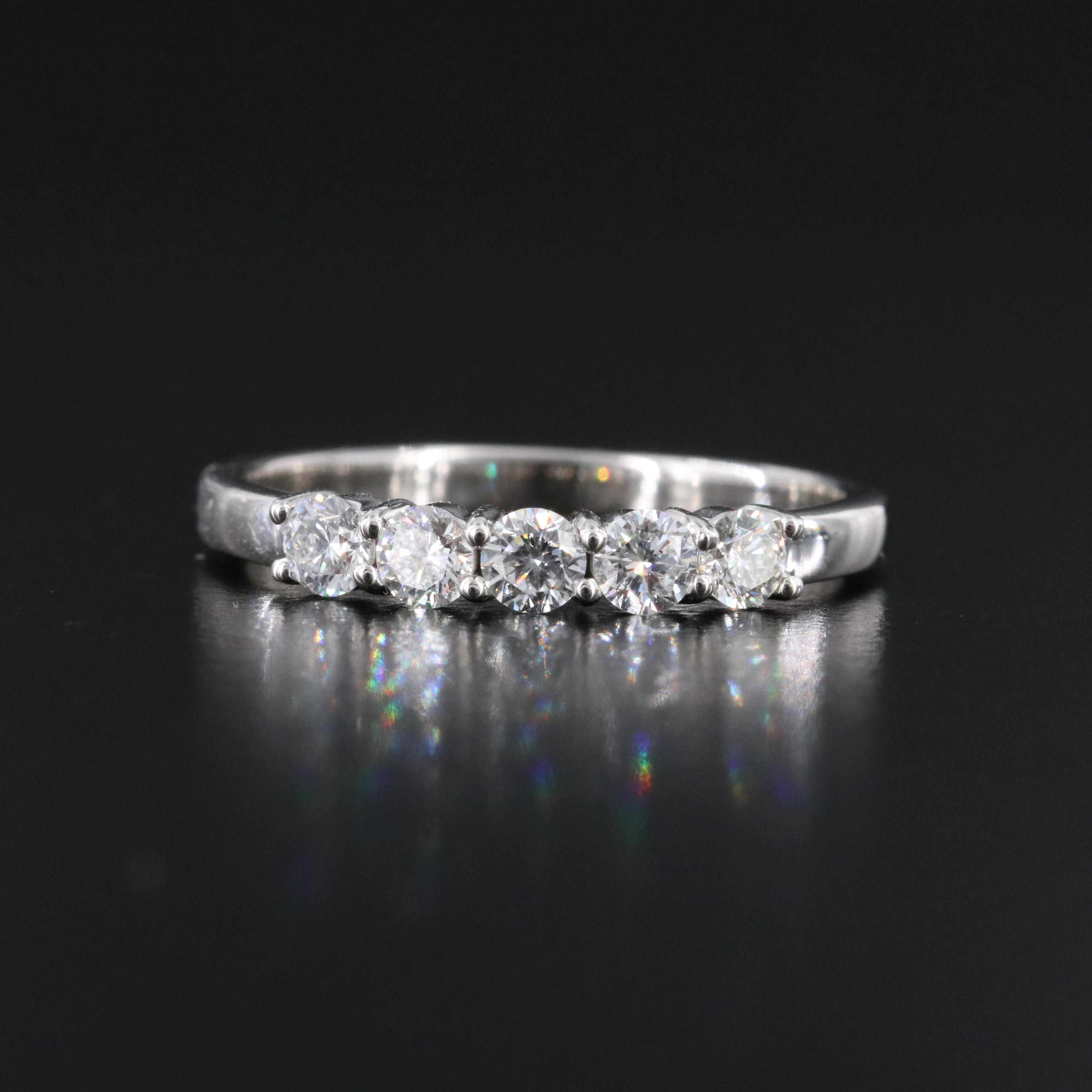 Platinum 0.50 CTW Diamond Ring