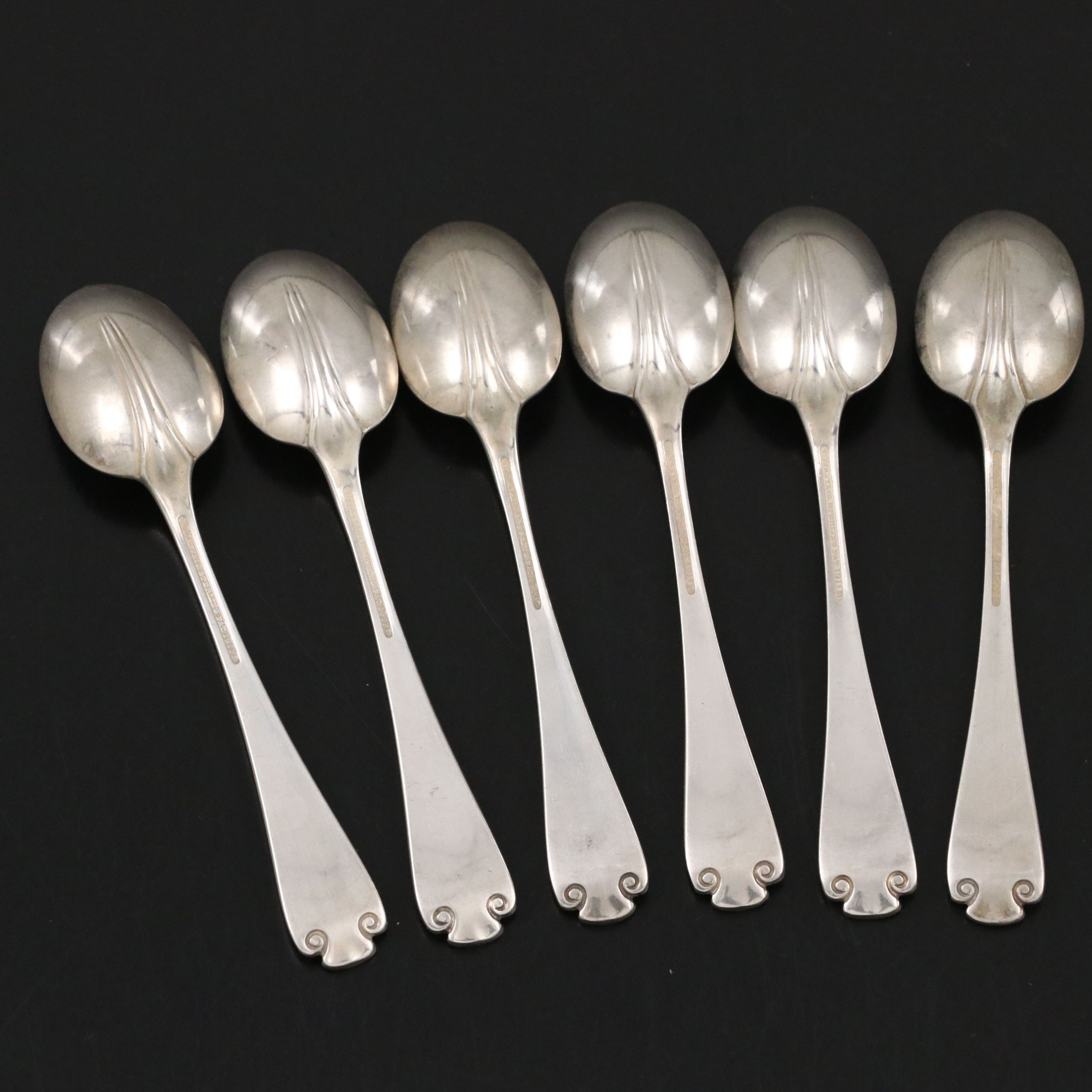 Tiffany & Co. "Flemish" Sterling Silver Demitasse Spoons, 20th Century