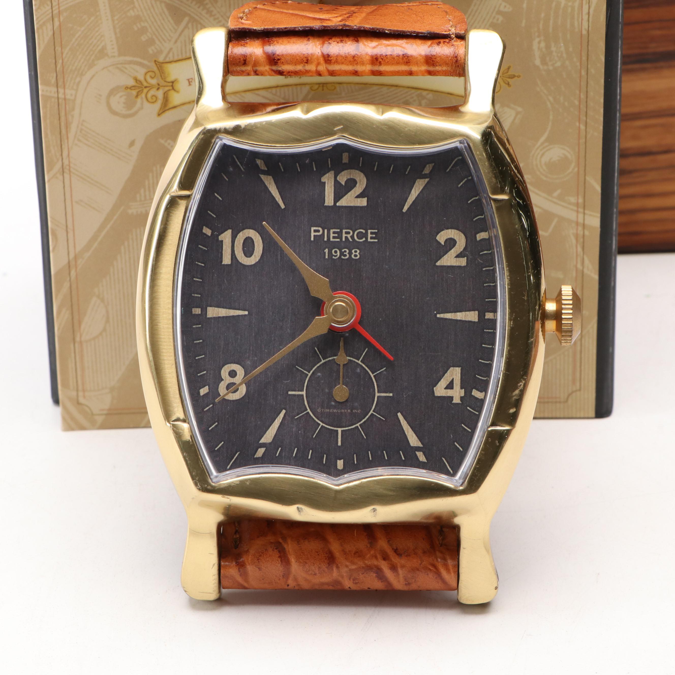 Timeworks Wristwatch-Shaped Clock with Box and More Office Accessories