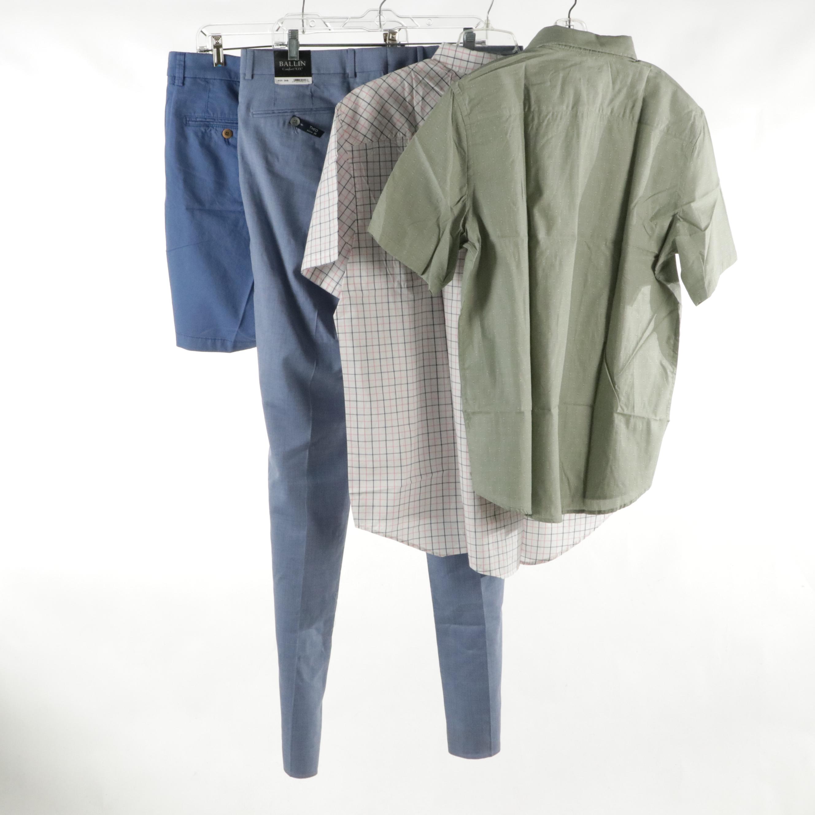 Men's Ballin Theo Wool Trousers and College Shorts with Joules and Ike Shirts