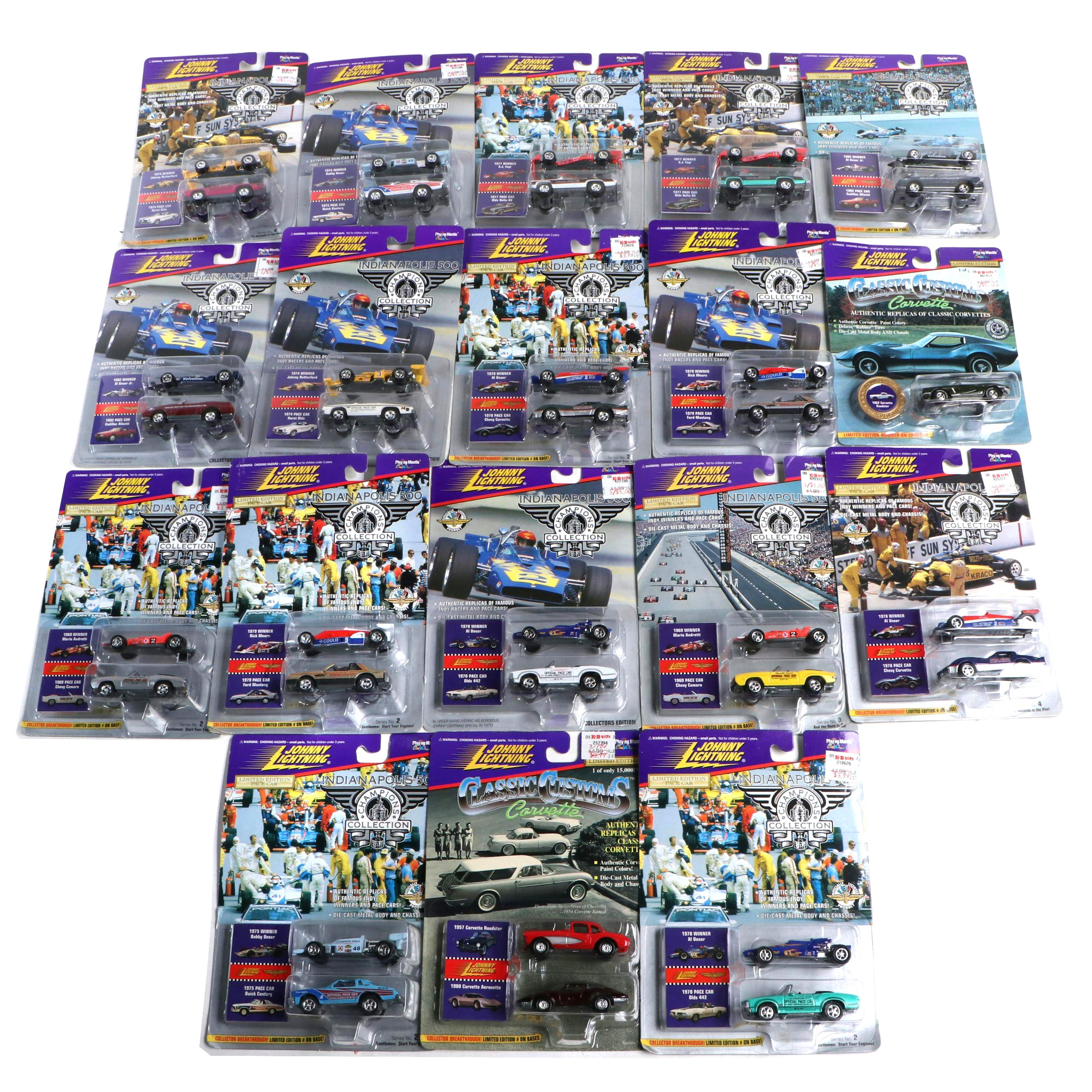 Johnny Lightning "Indianapolis Champions Collection" Toy Cars, 1996