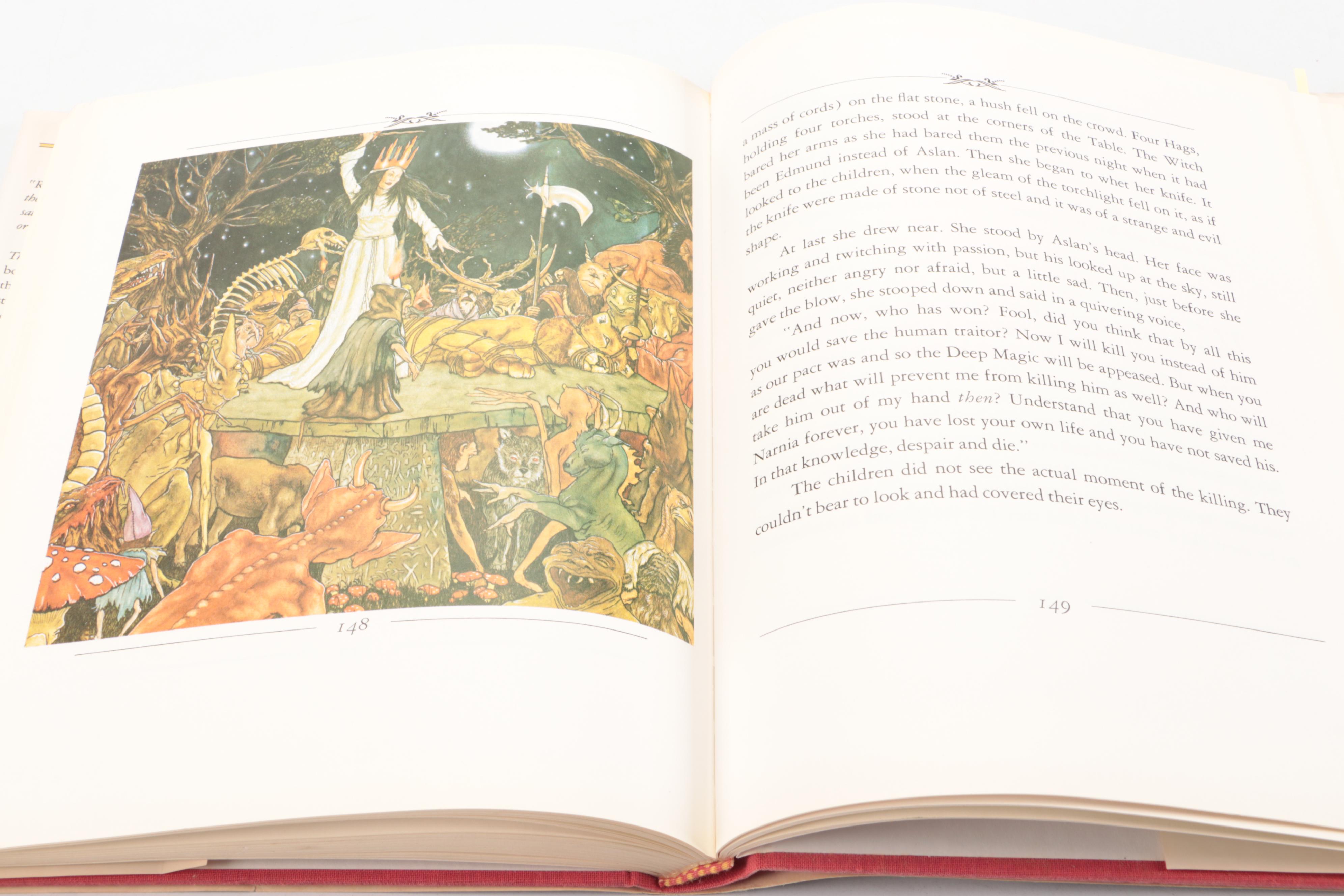 First Illustrated Deluxe Edition "The Lion, the Witch and the Wardrobe" by Lewis