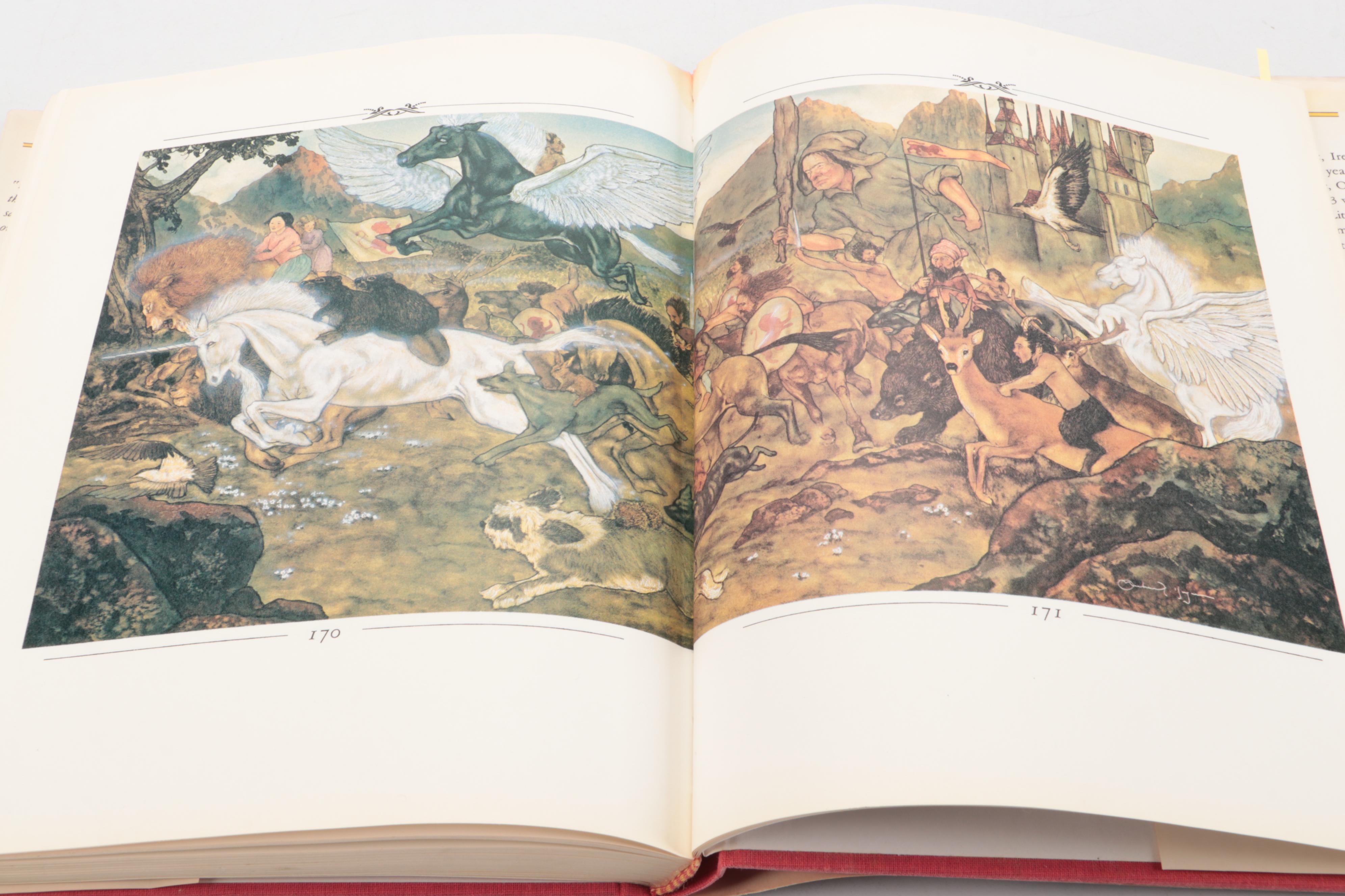 First Illustrated Deluxe Edition "The Lion, the Witch and the Wardrobe" by Lewis