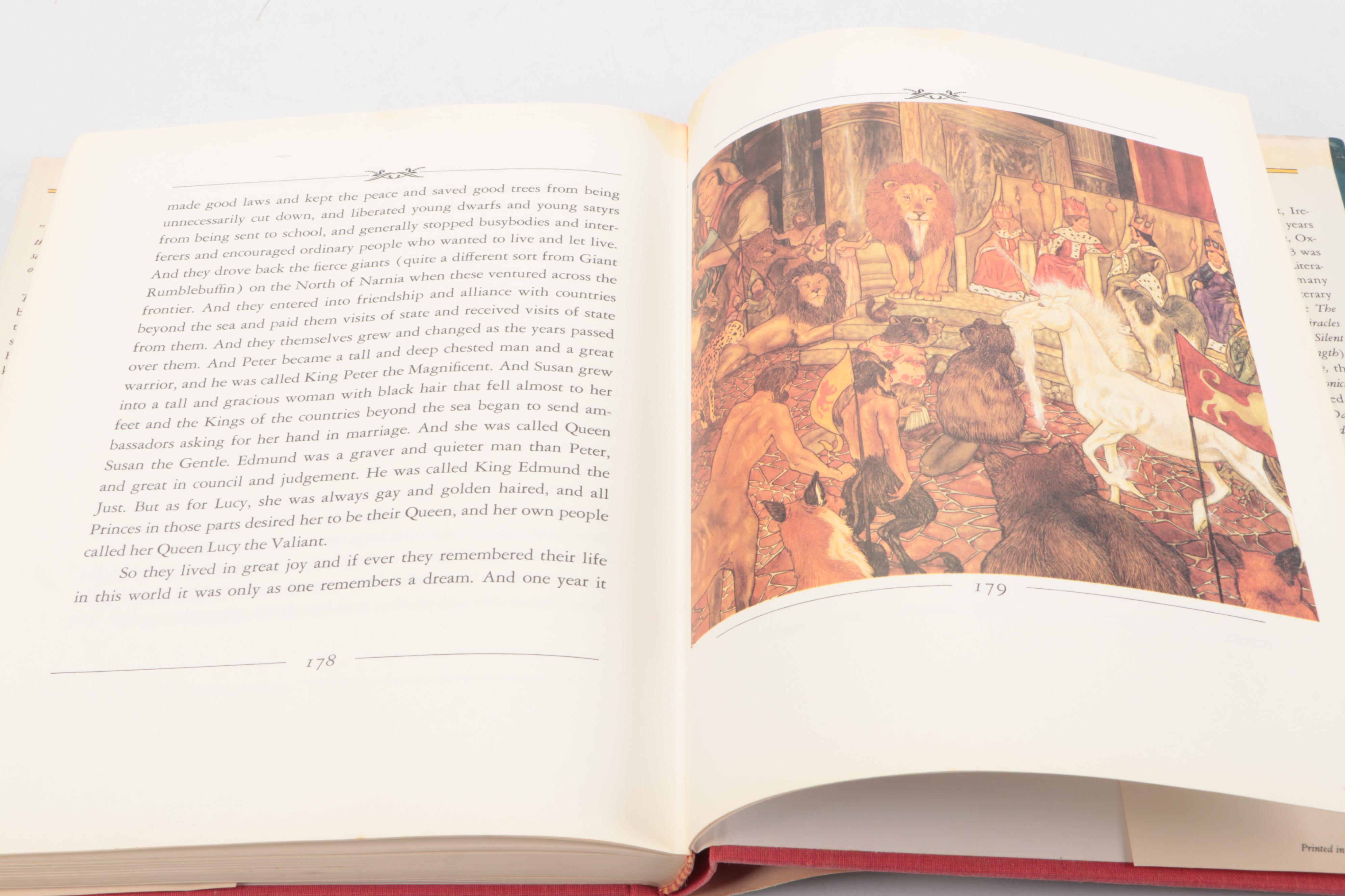 First Illustrated Deluxe Edition "The Lion, the Witch and the Wardrobe" by Lewis
