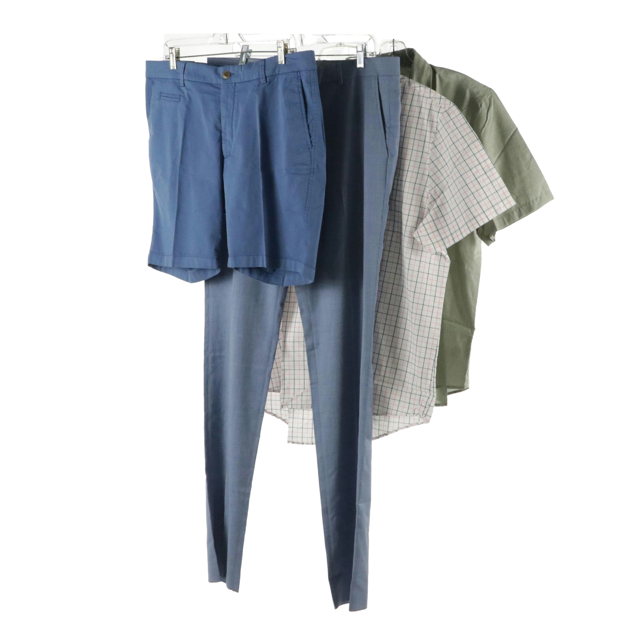 Men's Ballin Theo Wool Trousers and College Shorts with Joules and Ike Shirts