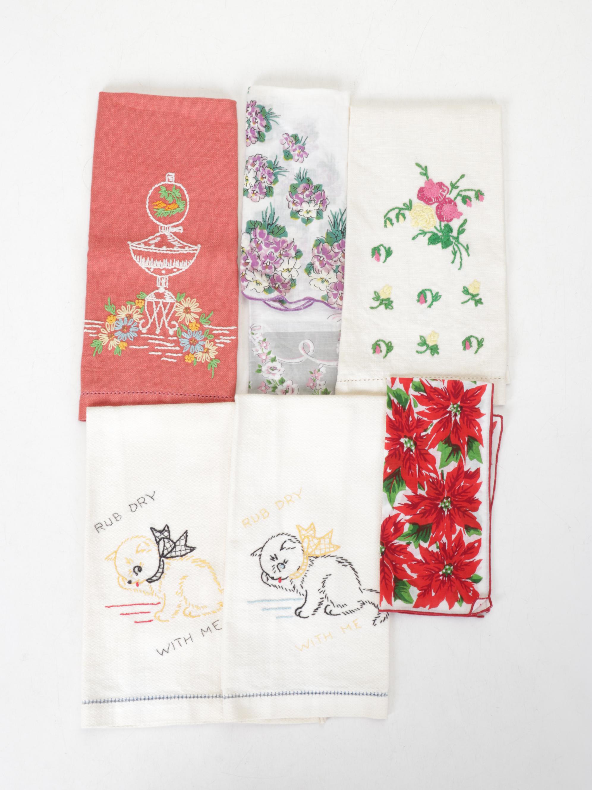 Table Linens, Doilies, Handkerchiefs, Seasonal Table Cloths, and More