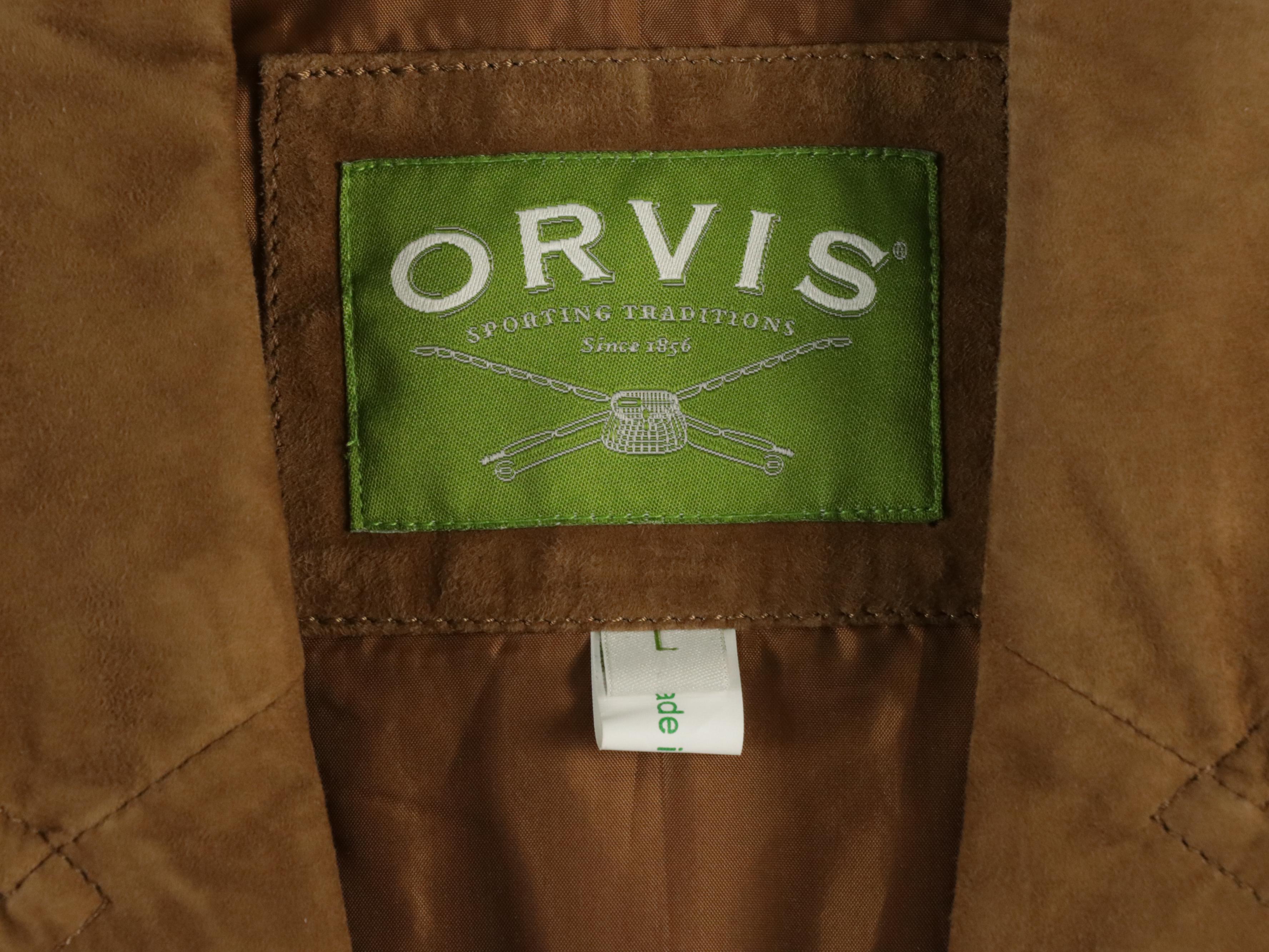 Men's Burberry Navy Wool Blazer, Orvis Suede/Corduroy Vest, Other Denim Blazer