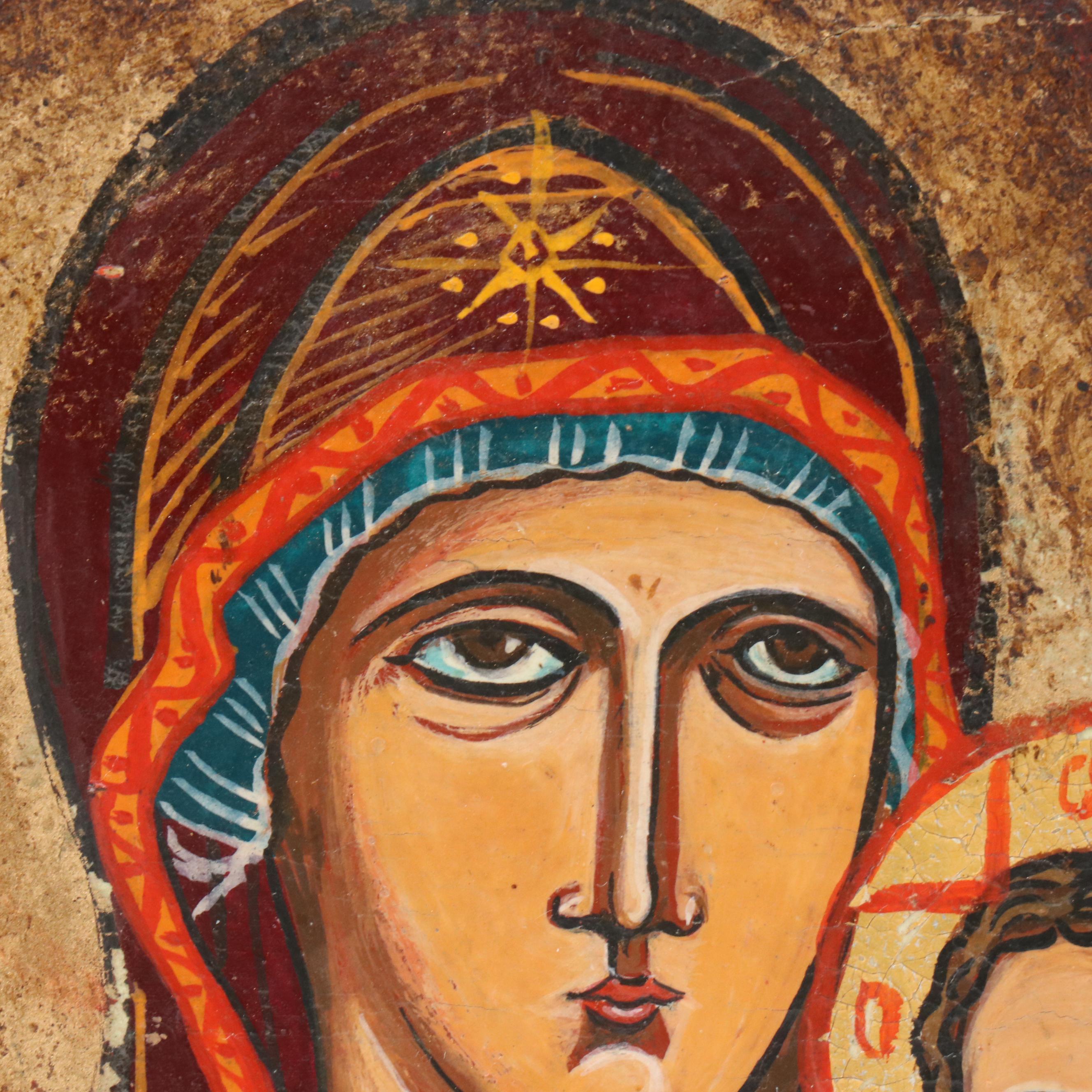 Milen Georgio Virgin Mary with Other Russian Orthodox Icons