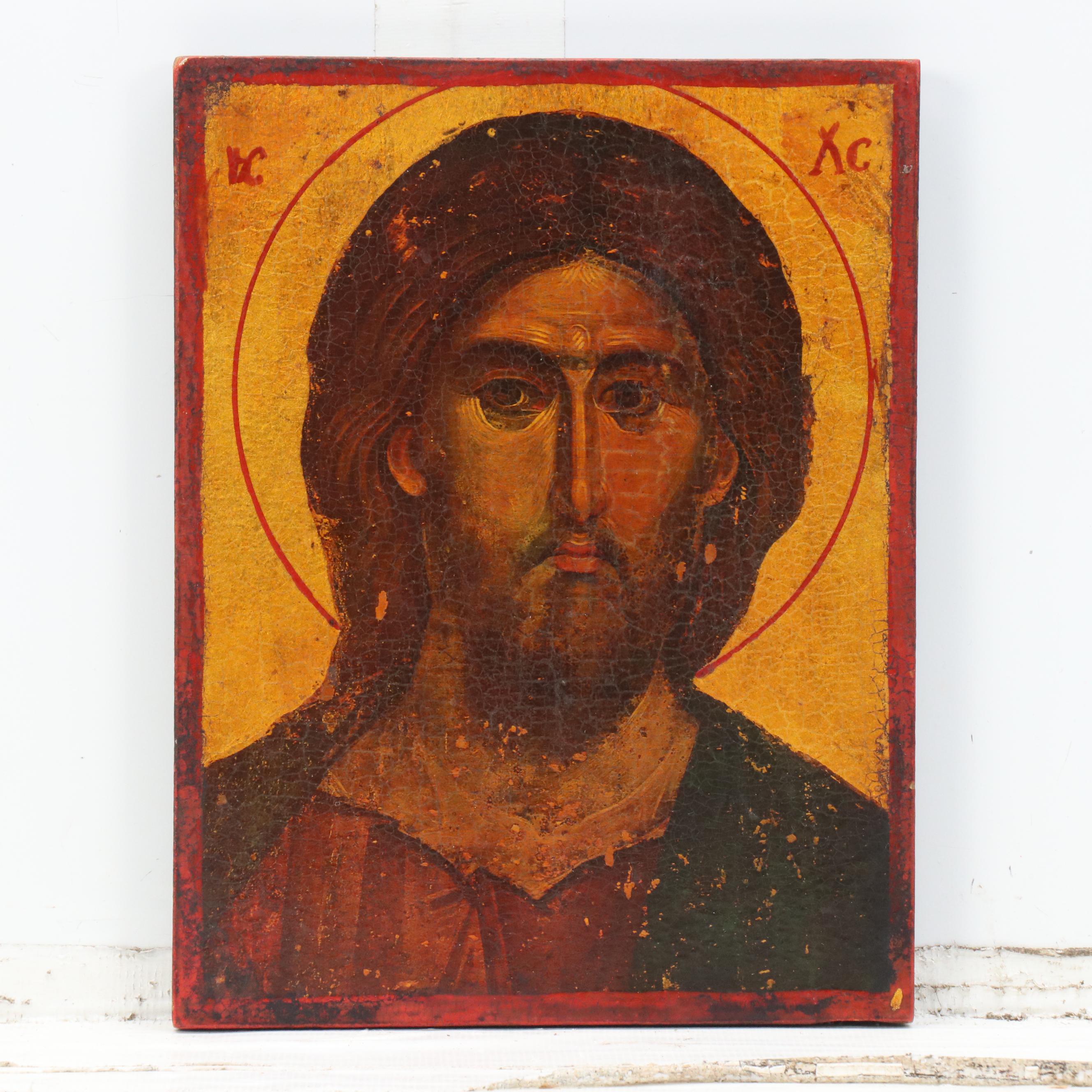 Milen Georgio Virgin Mary with Other Russian Orthodox Icons