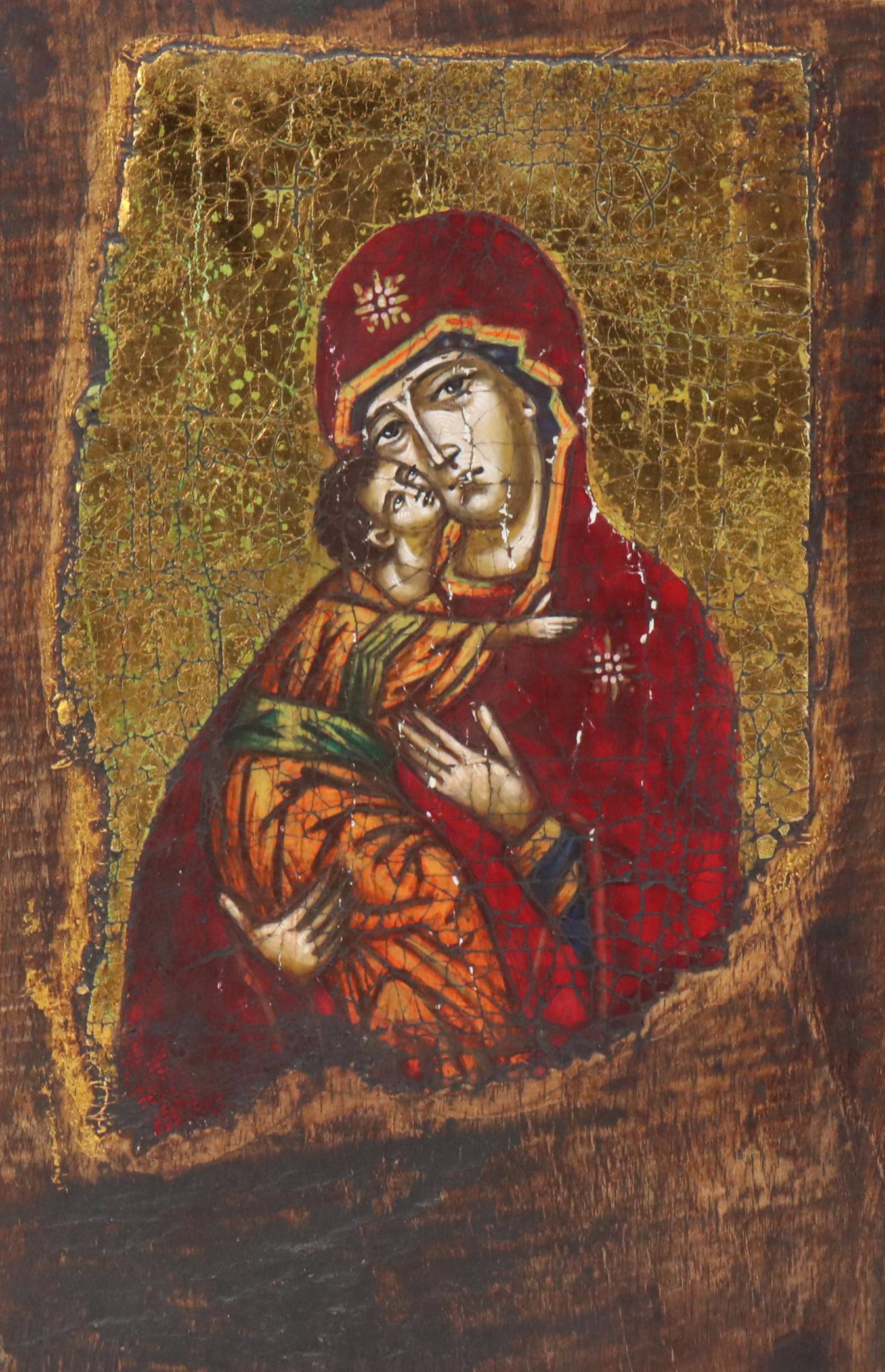 Milen Georgio Virgin Mary with Other Russian Orthodox Icons