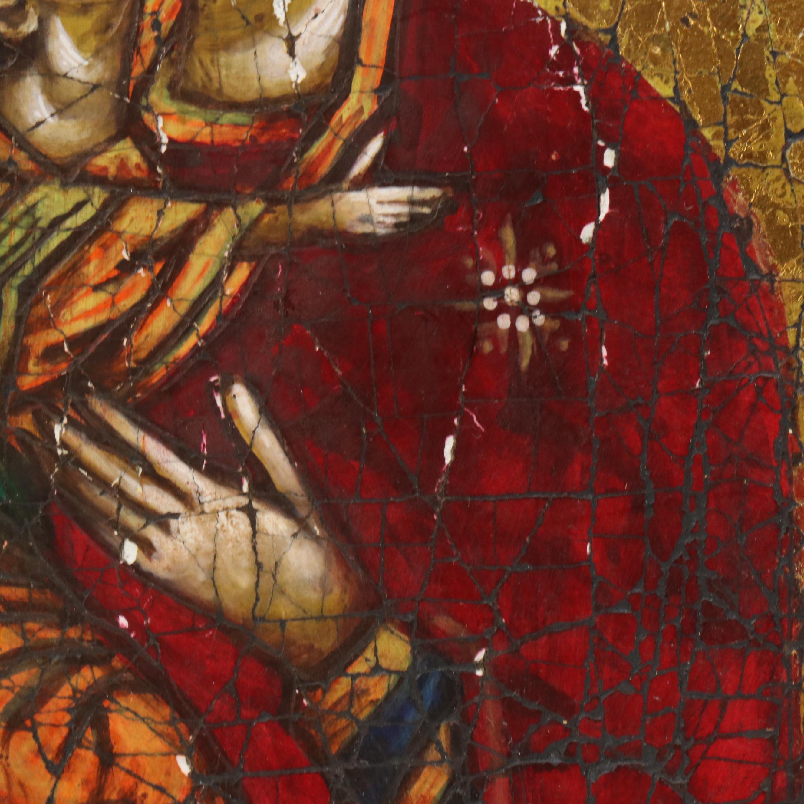 Milen Georgio Virgin Mary with Other Russian Orthodox Icons