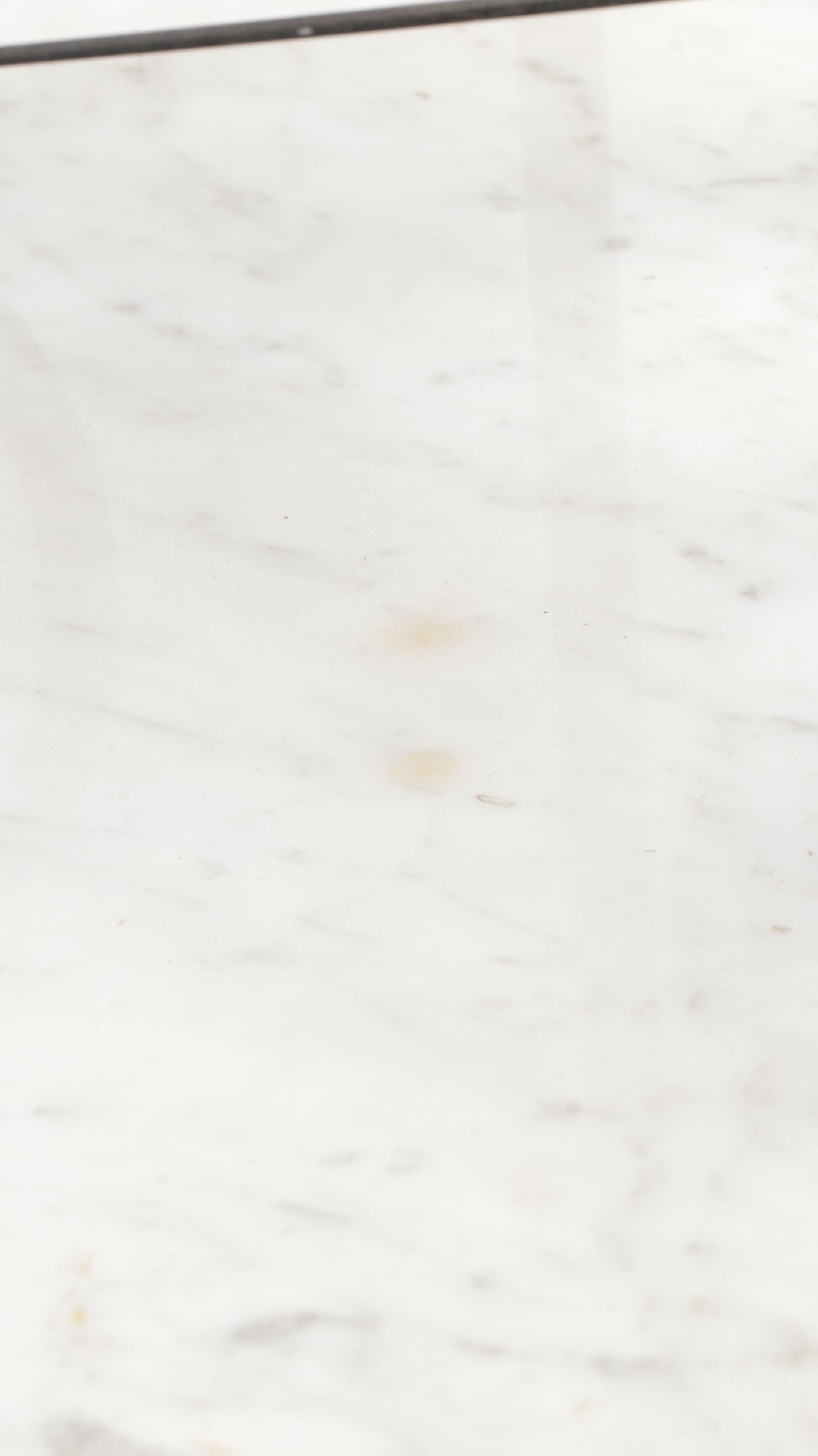 Art Nouveau Style Wrought Iron Étagère with Mable Shelves