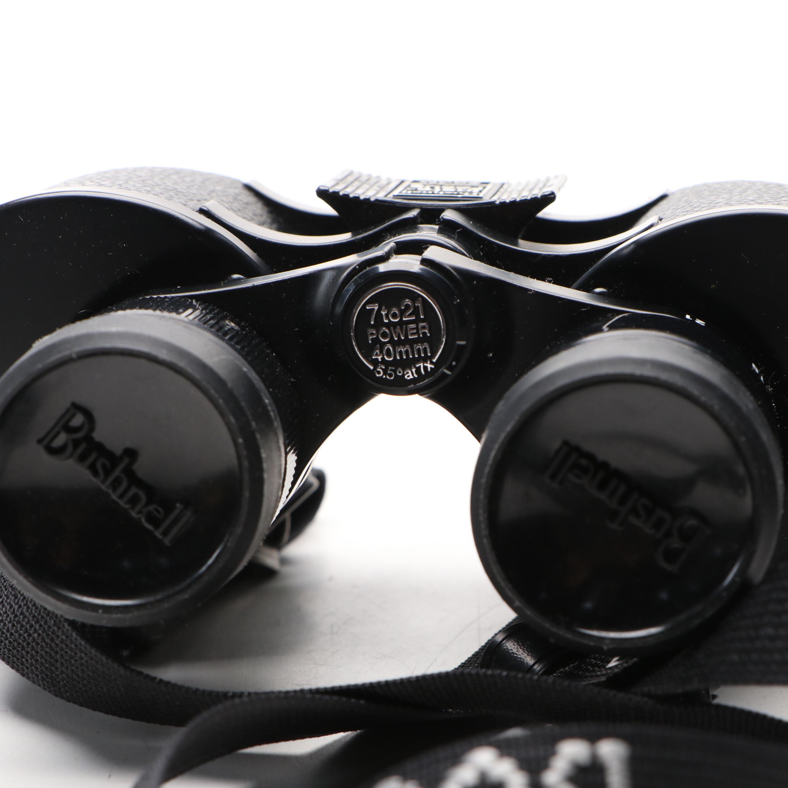 Bushnell 40mm Binoculars and Case with Black & Decker Laser Level and Gloves