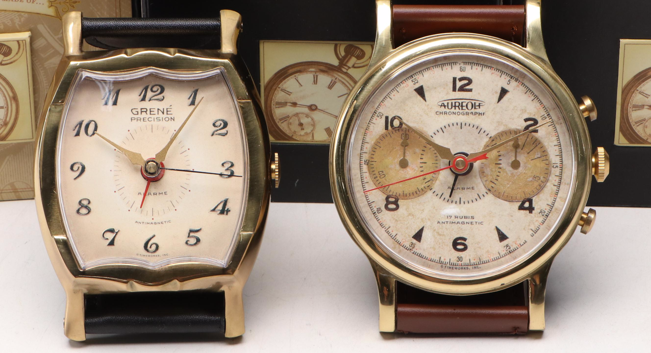 Timeworks Wristwatch-Shaped Clocks with Gift Boxes