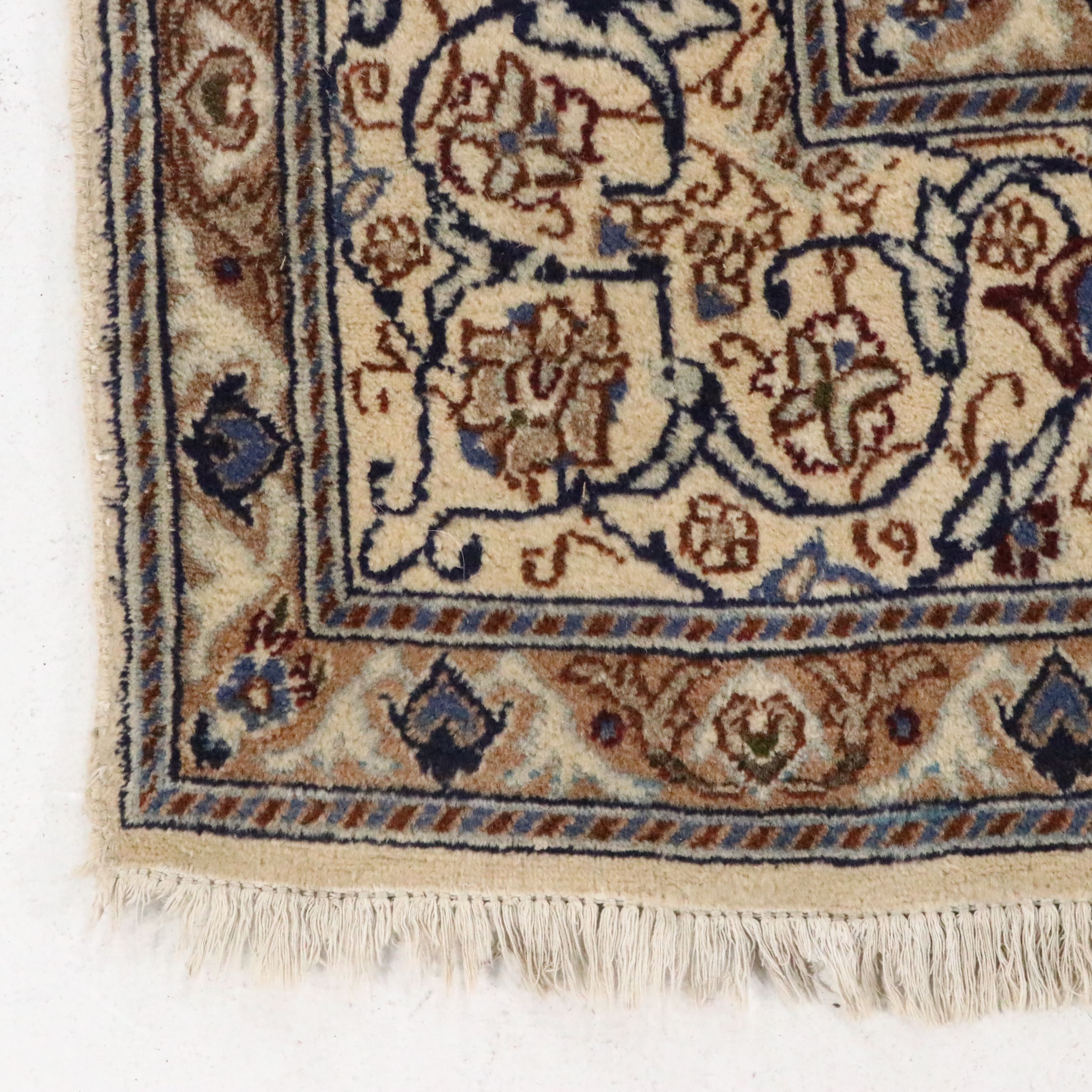 7'10 x 11'3 Hand-Knotted Persian Nain Area Rug