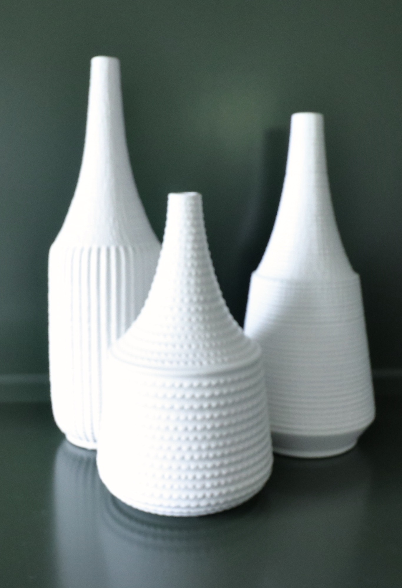 Surya "Ikon" Ceramic Vase Set and "Carlton" Pillows, Other Vases and Boxes