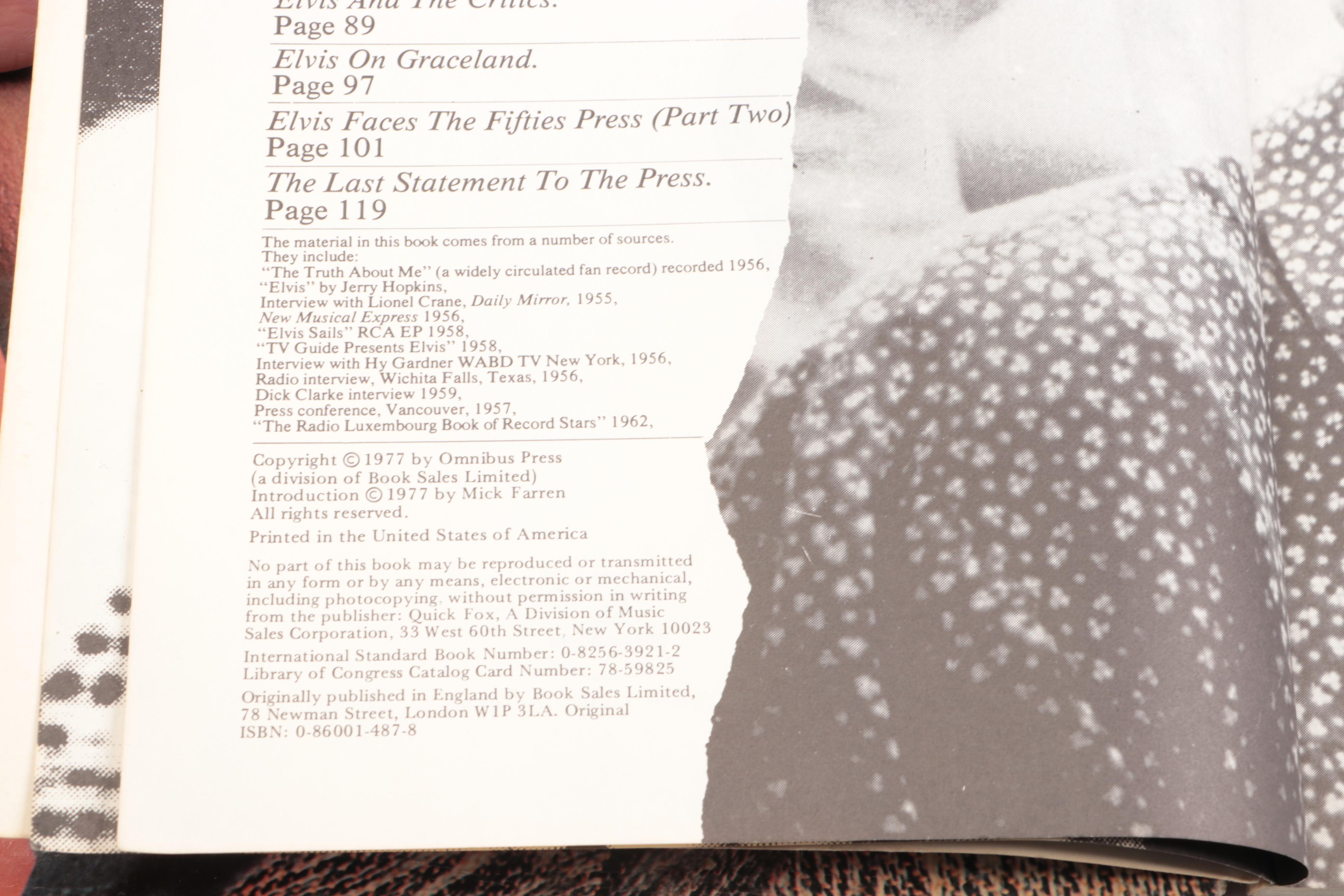 Teen Idol Elvis Doll with Other Elvis Memorabilia