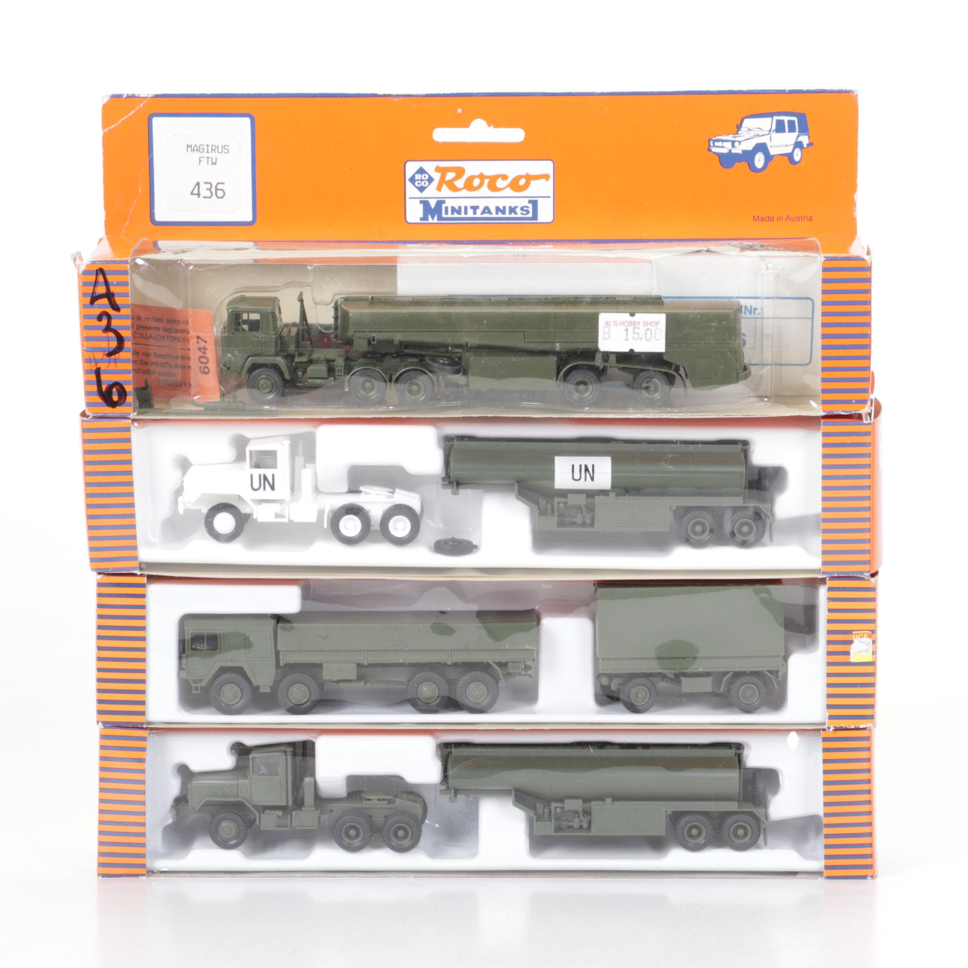 Twenty-Five Roco "Minitanks" HO Scale Model Military Vehicles