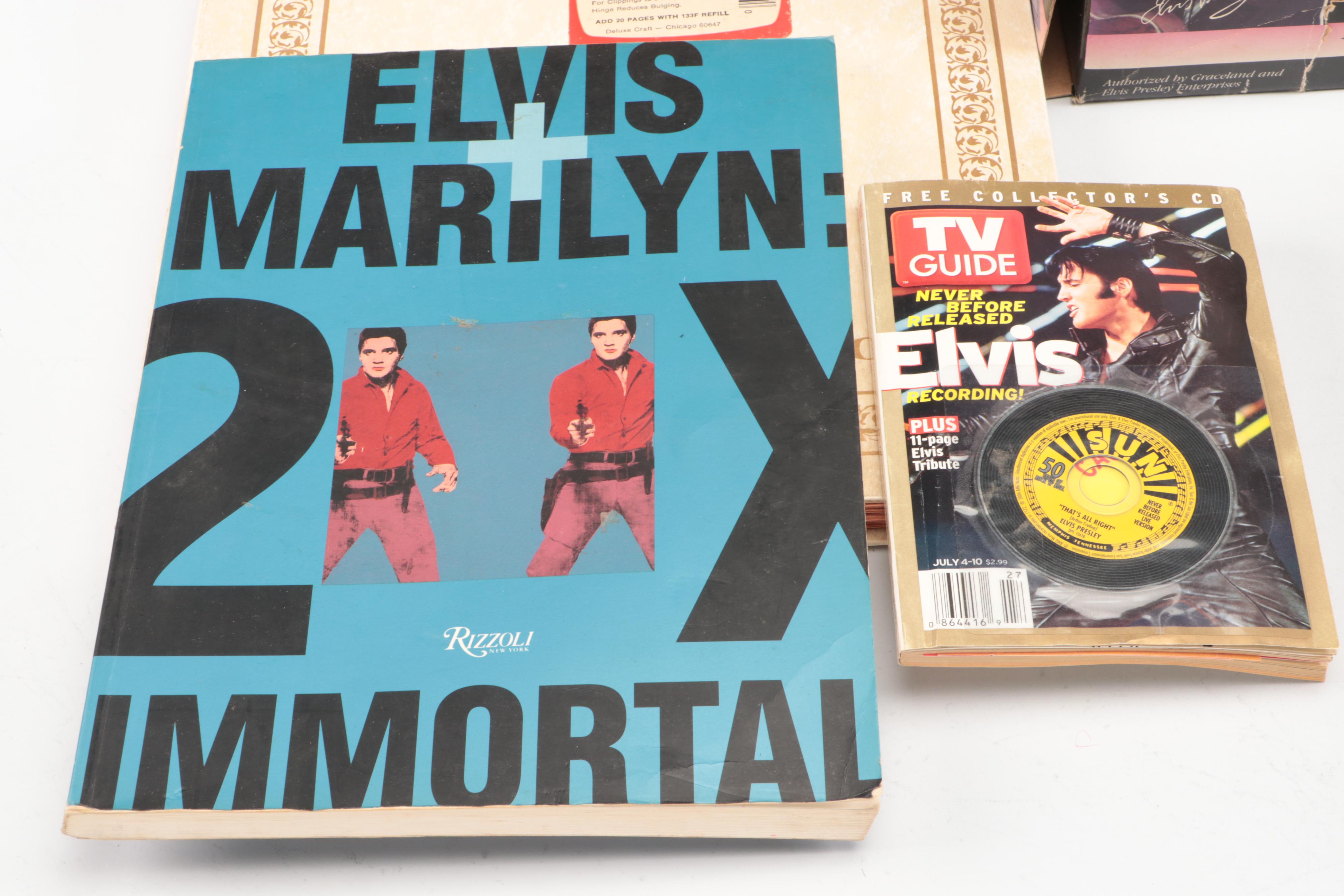 Teen Idol Elvis Doll with Other Elvis Memorabilia