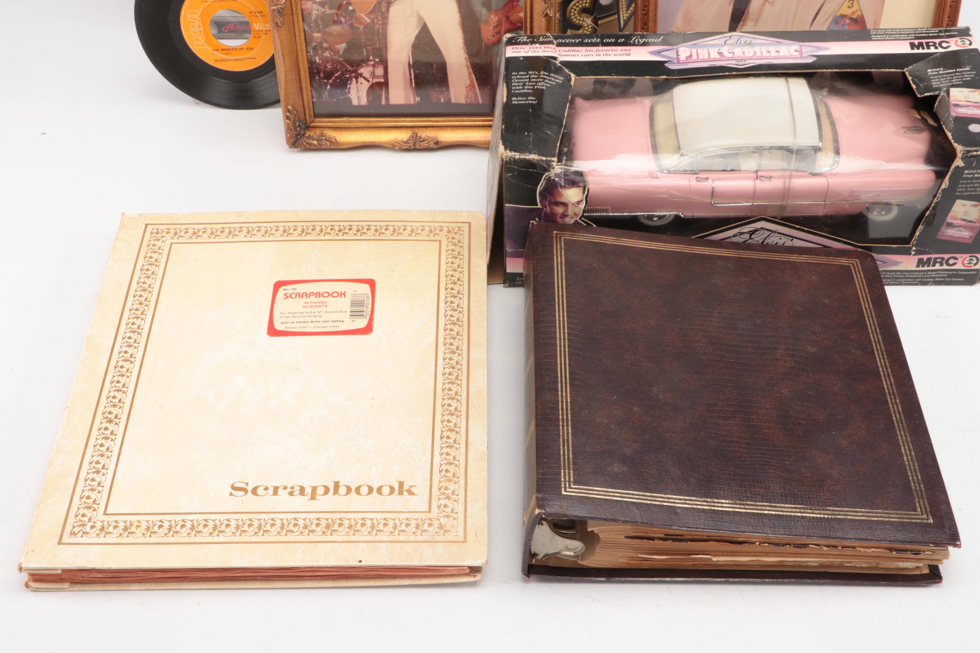 Teen Idol Elvis Doll with Other Elvis Memorabilia