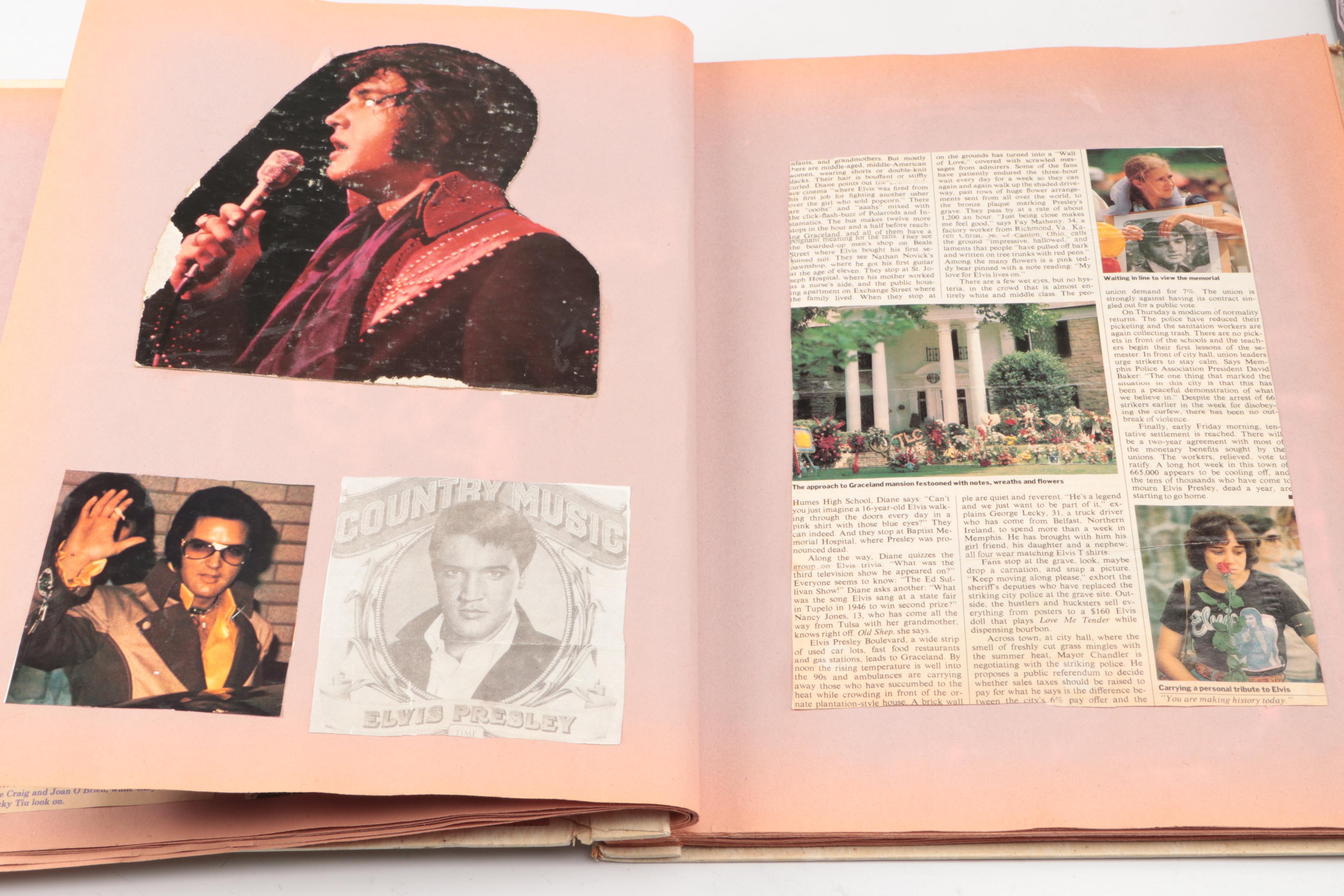 Teen Idol Elvis Doll with Other Elvis Memorabilia