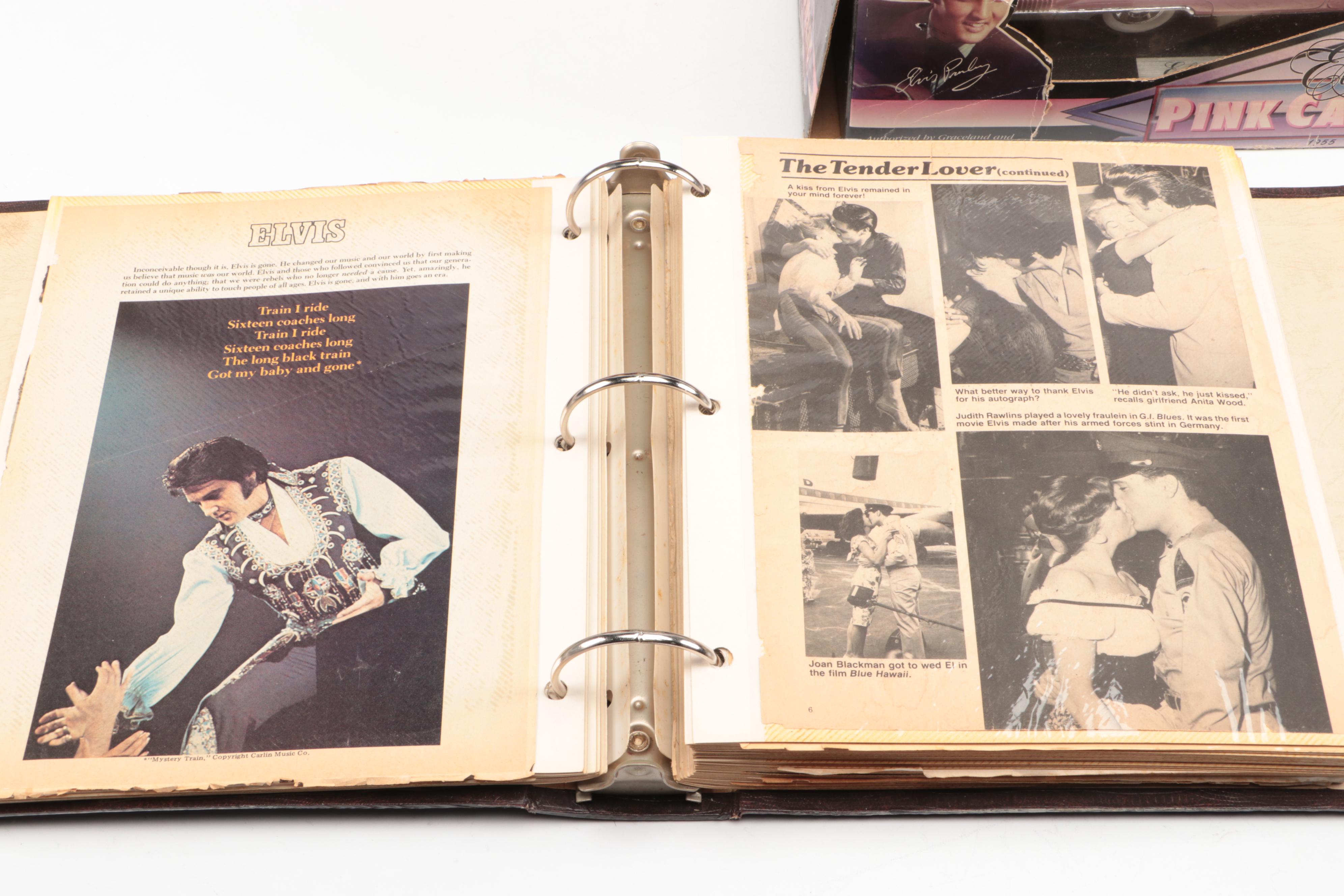 Teen Idol Elvis Doll with Other Elvis Memorabilia