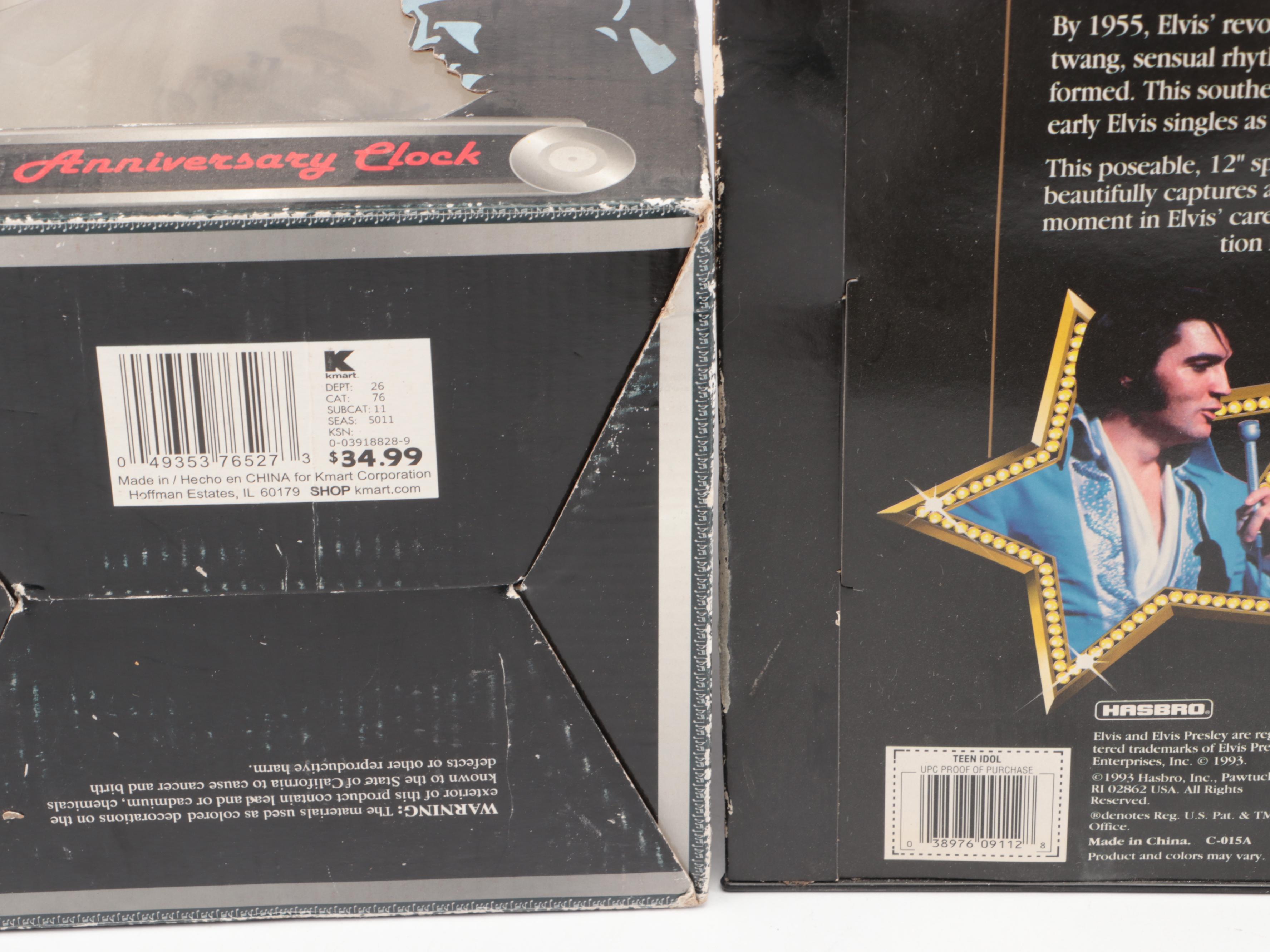 Teen Idol Elvis Doll with Other Elvis Memorabilia