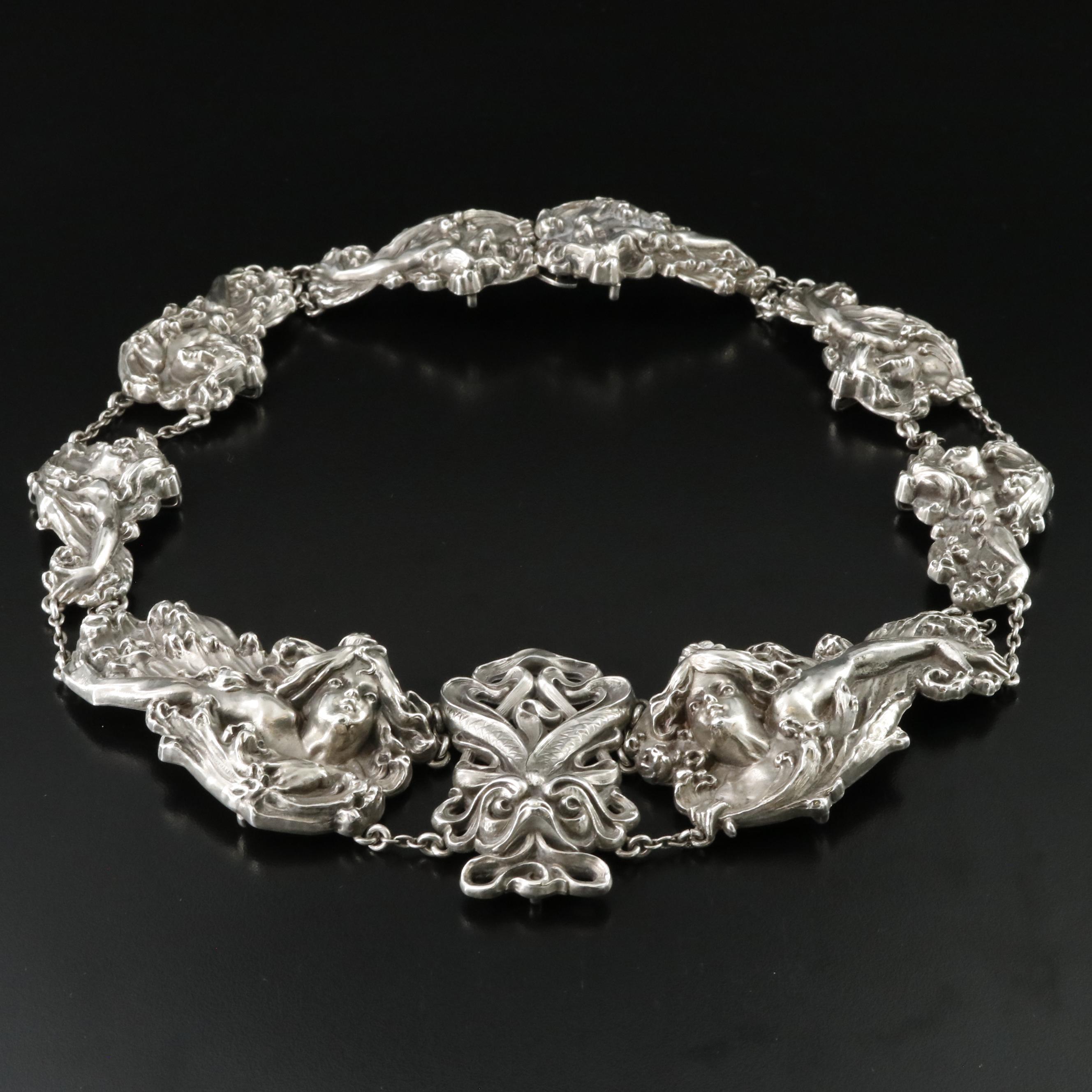 Kerr Art Nouveau Sterling Belt