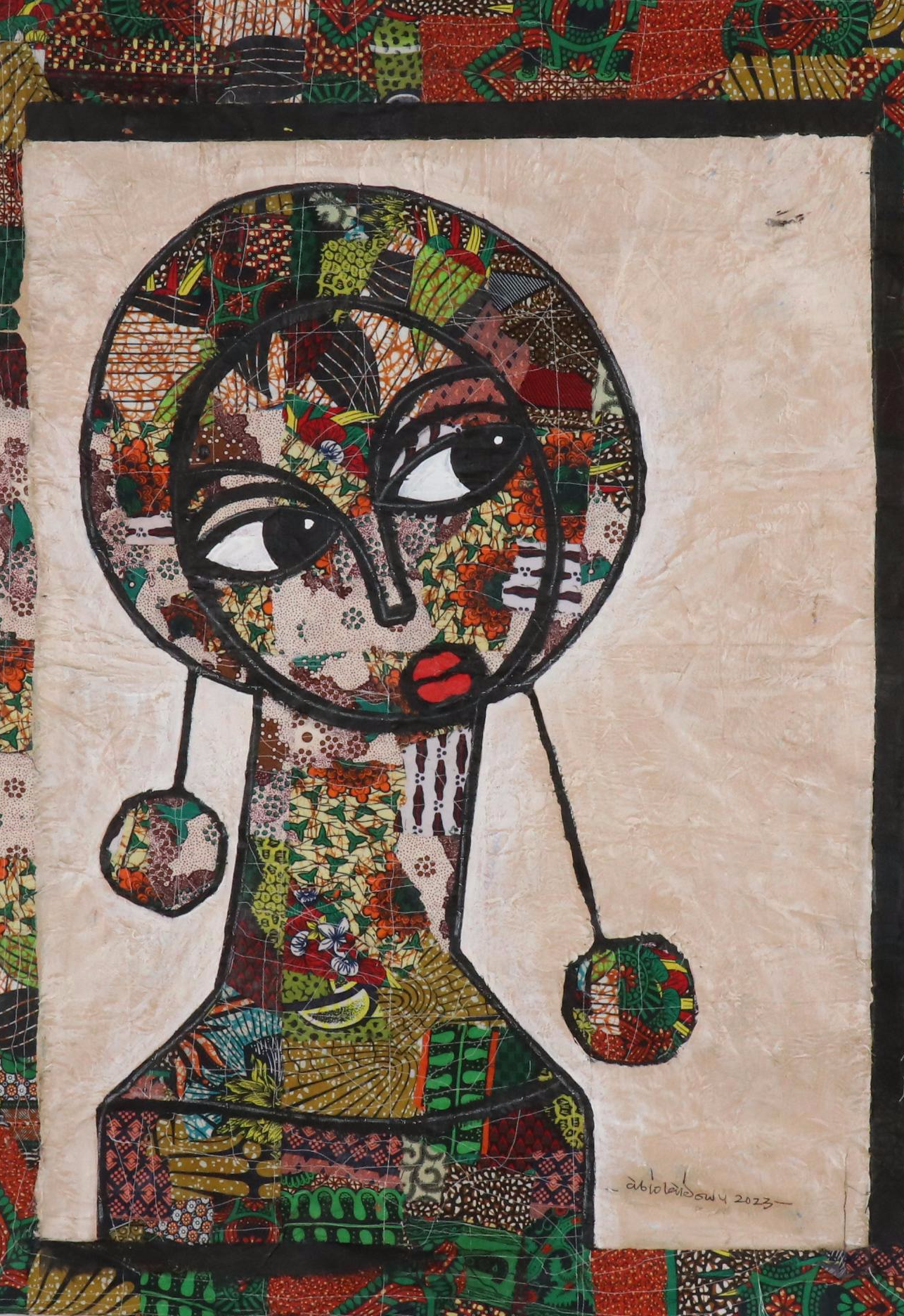 Abiola Idowu Stylized Collage Portrait "Blessings Within," 2023