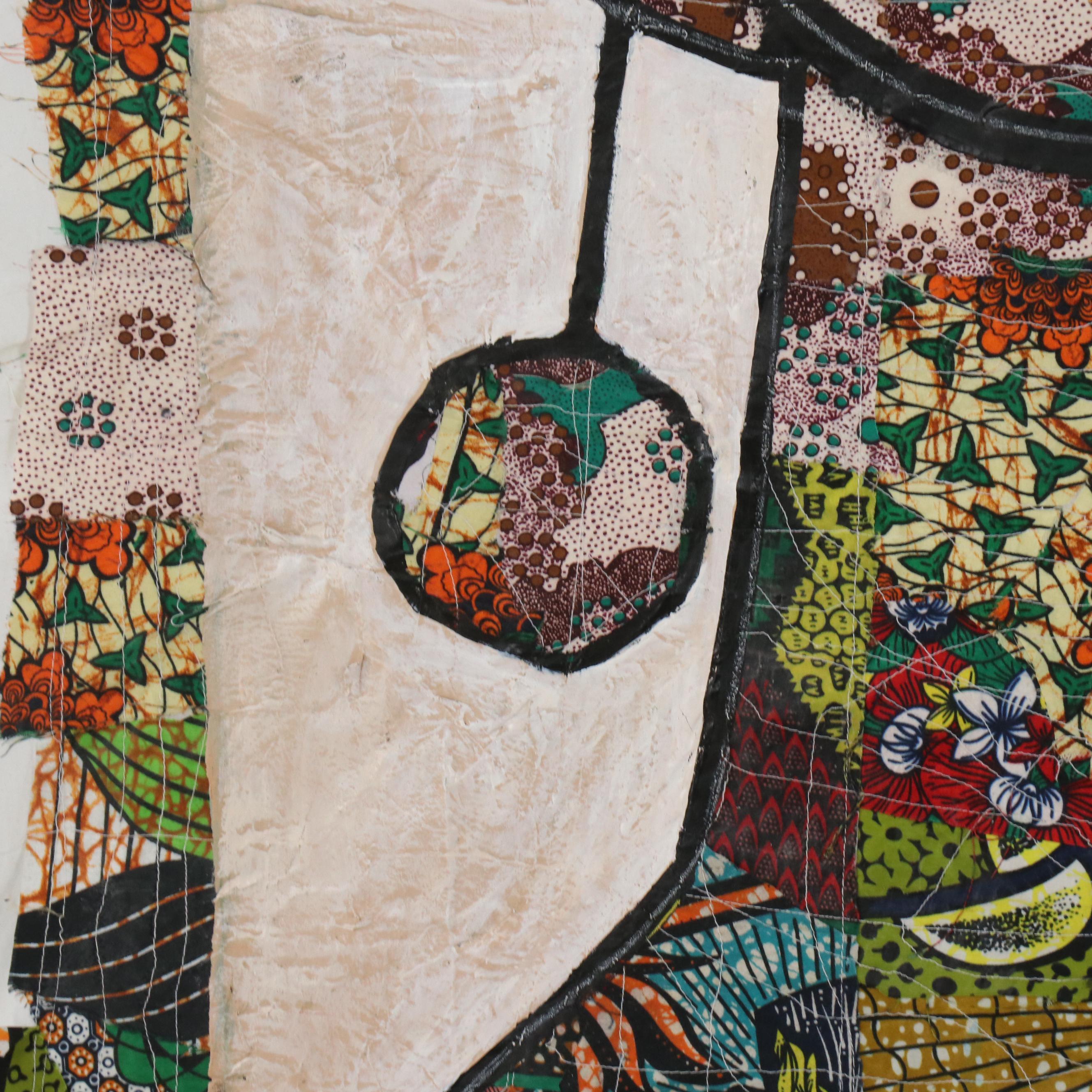 Abiola Idowu Stylized Collage Portrait "Blessings Within," 2023