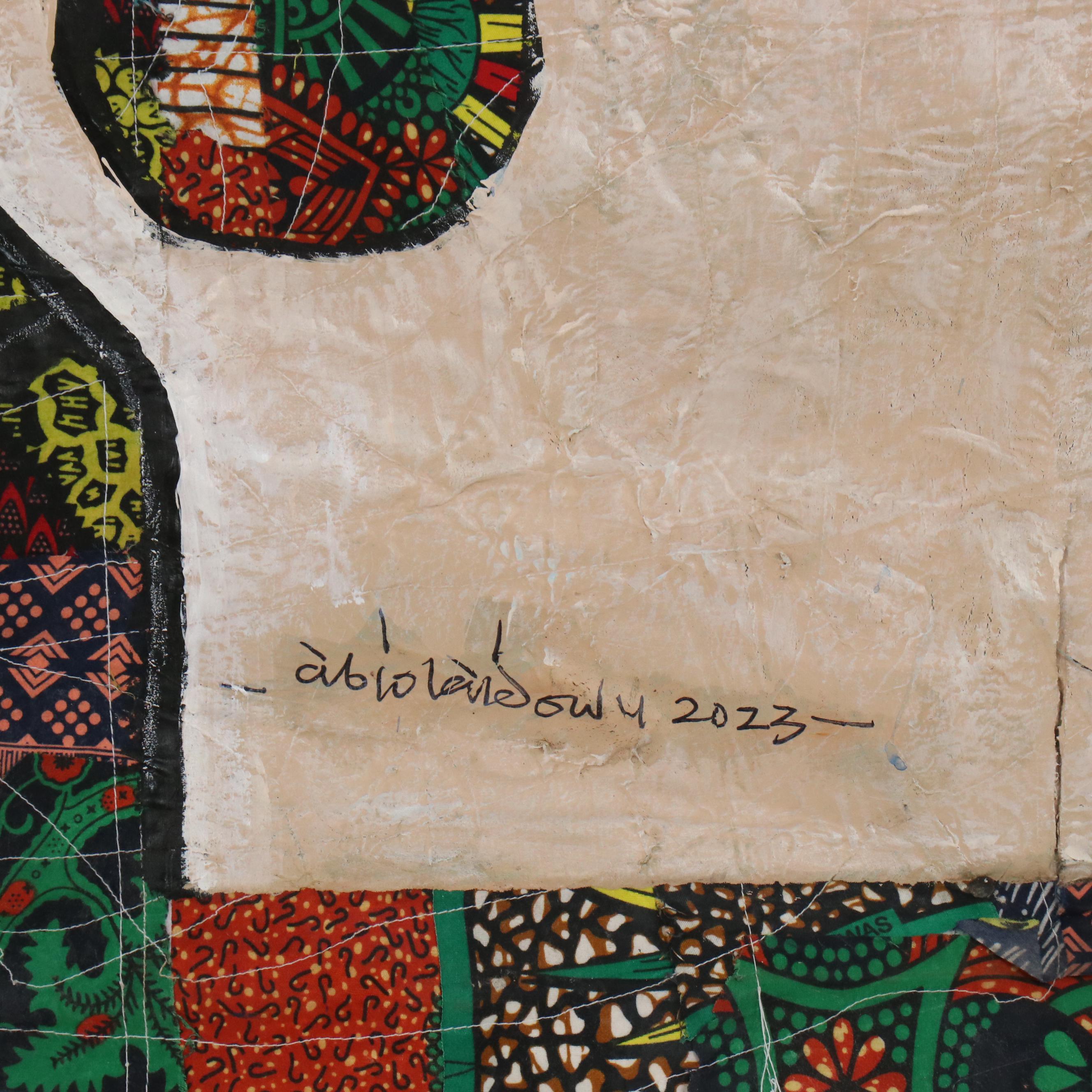 Abiola Idowu Stylized Collage Portrait "Blessings Within," 2023