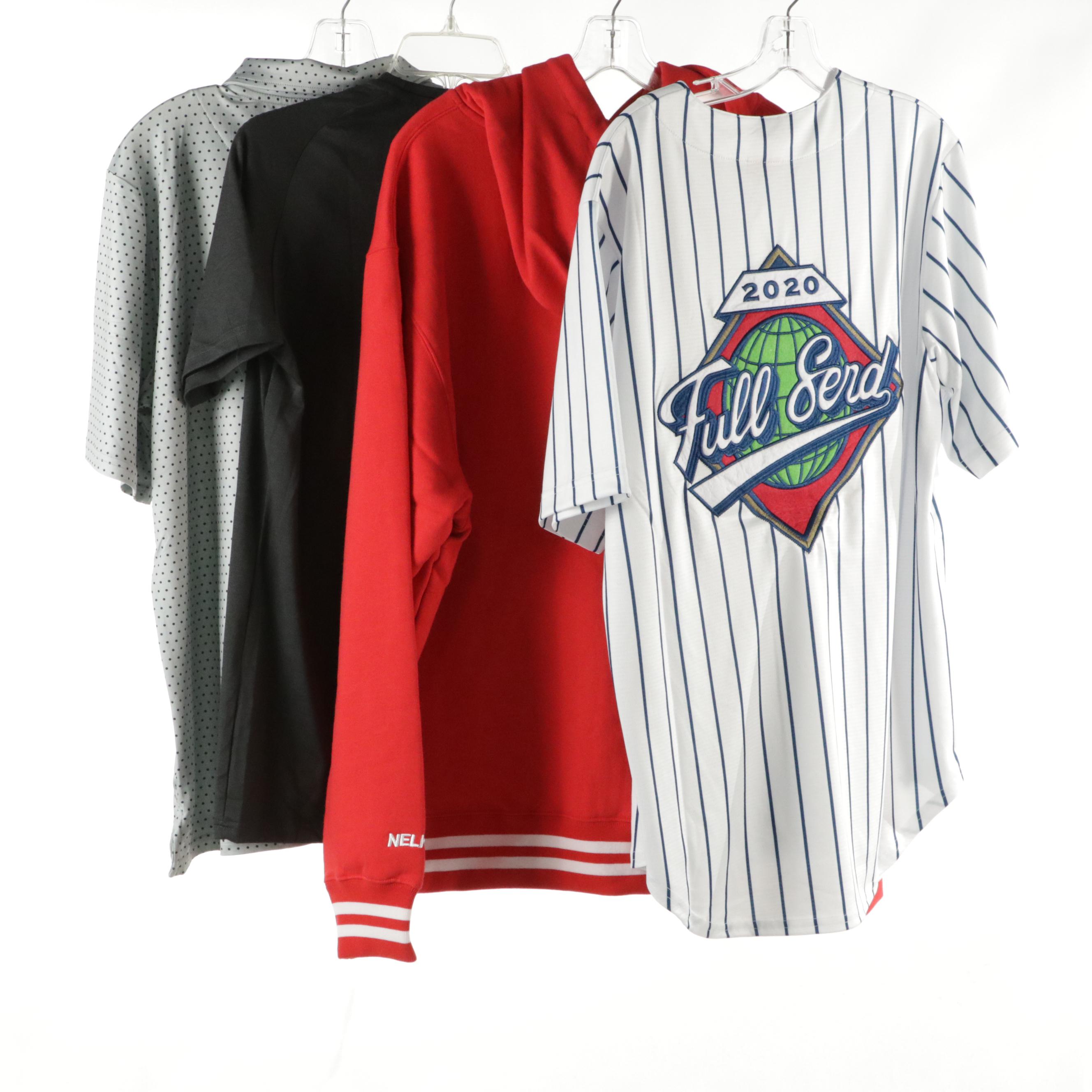 Men's Full Send Polo Shirt, T-Shirt, "Nelk Boys" Hoodie and Jersey, With Tags