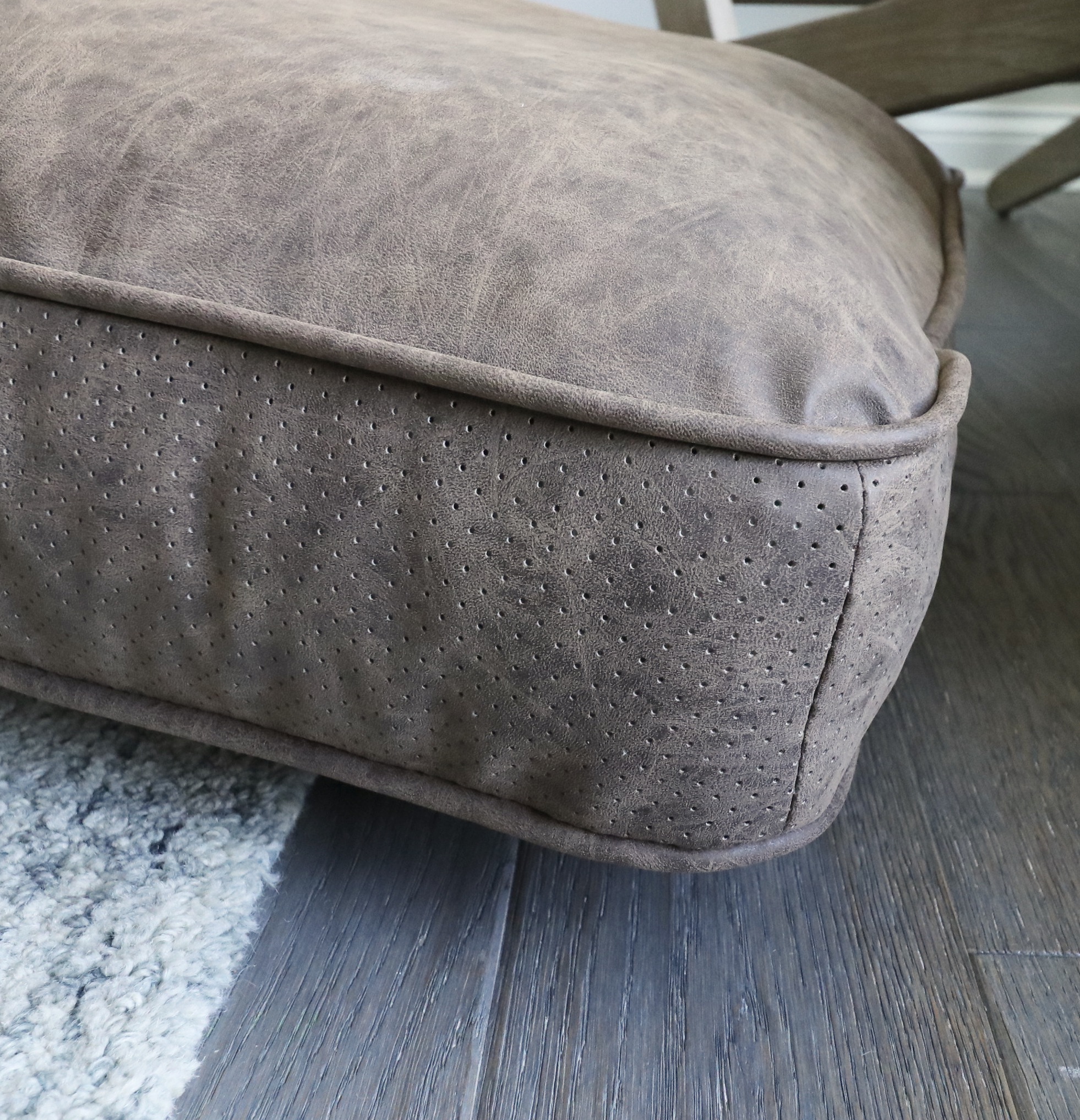 Alpine Furniture "Artica" Mid Century Modern Style Leather Armchair