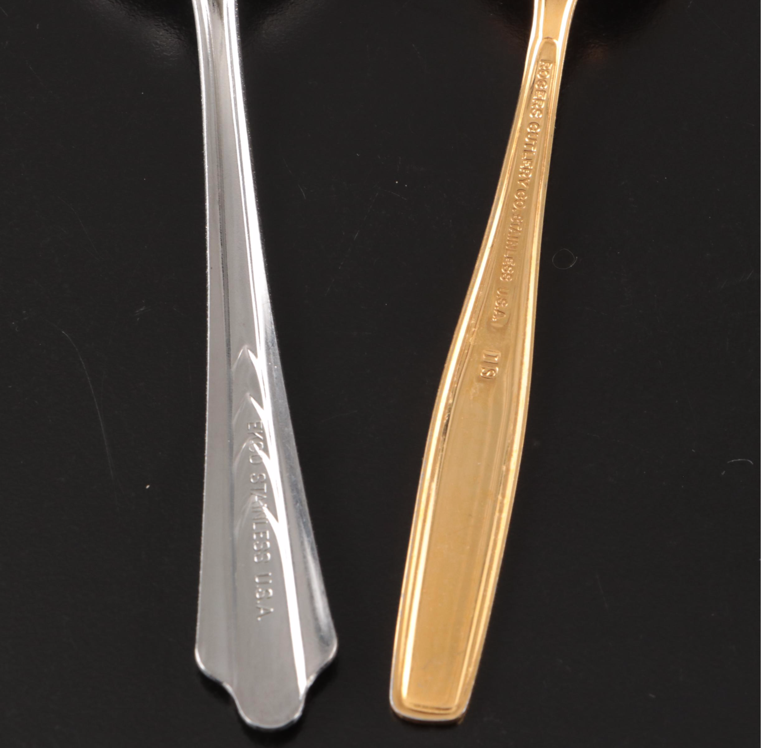 Oneida "Reverie" Silver Plate with Other Silver Plate and Stainless Flatware