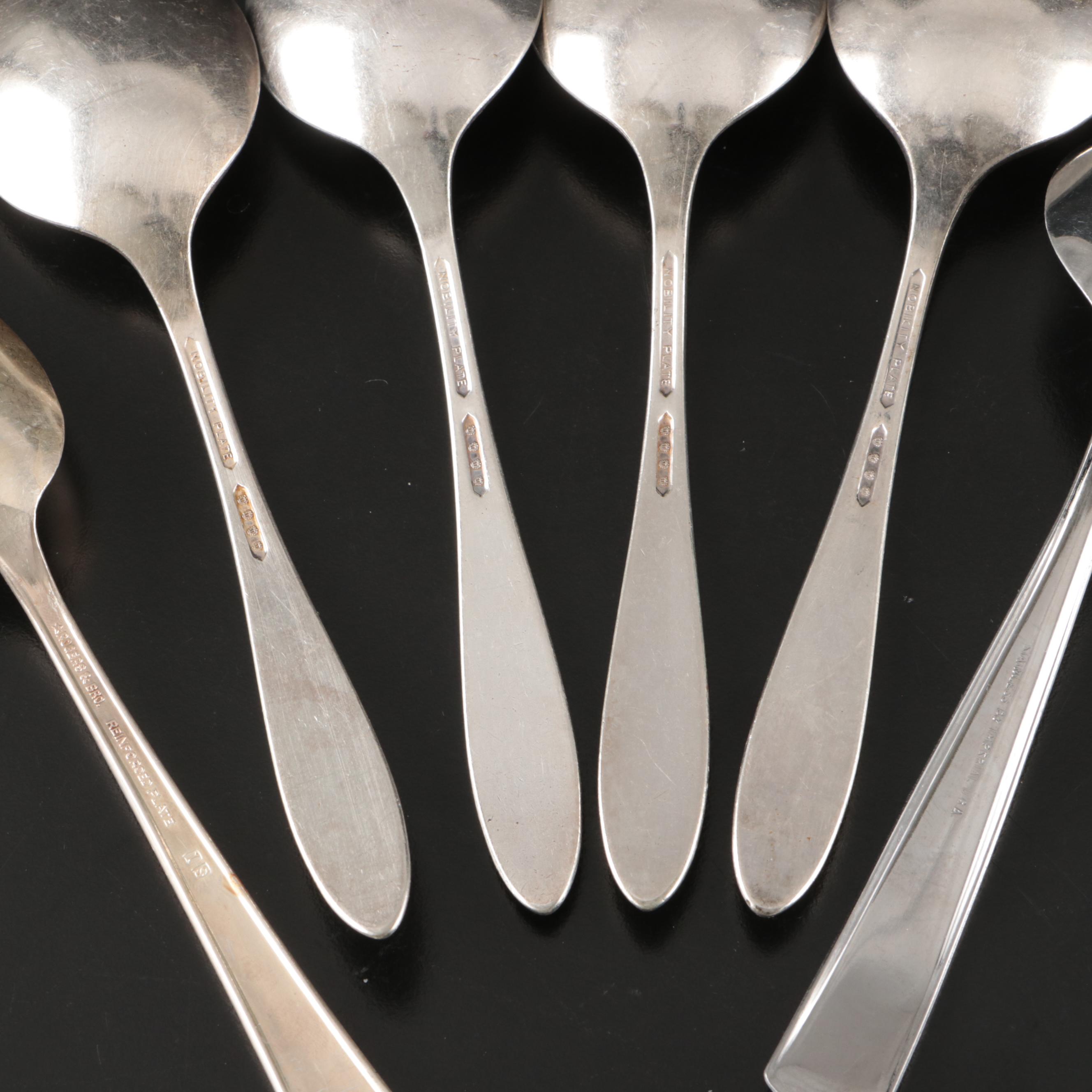 Oneida "Reverie" Silver Plate with Other Silver Plate and Stainless Flatware