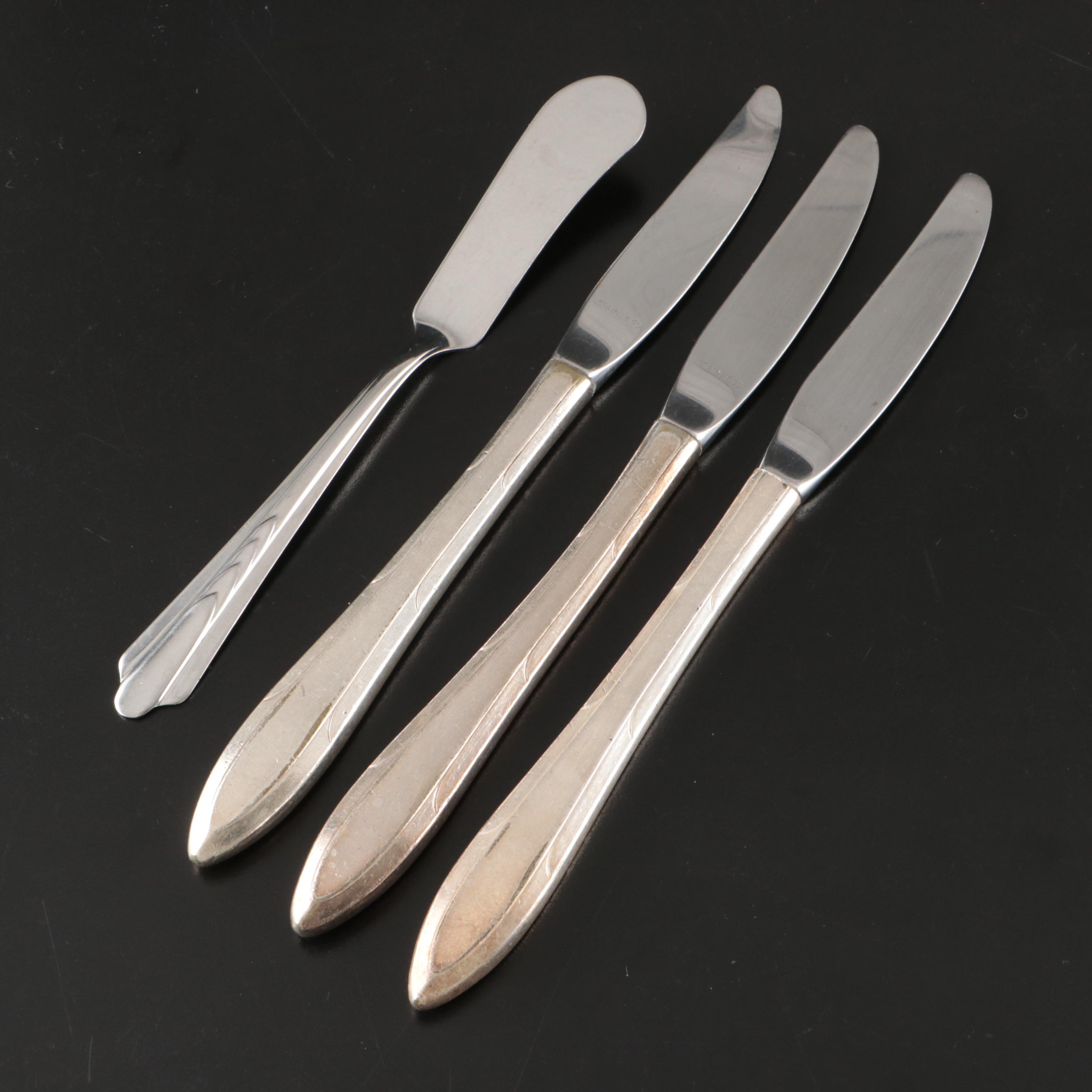 Oneida "Reverie" Silver Plate with Other Silver Plate and Stainless Flatware