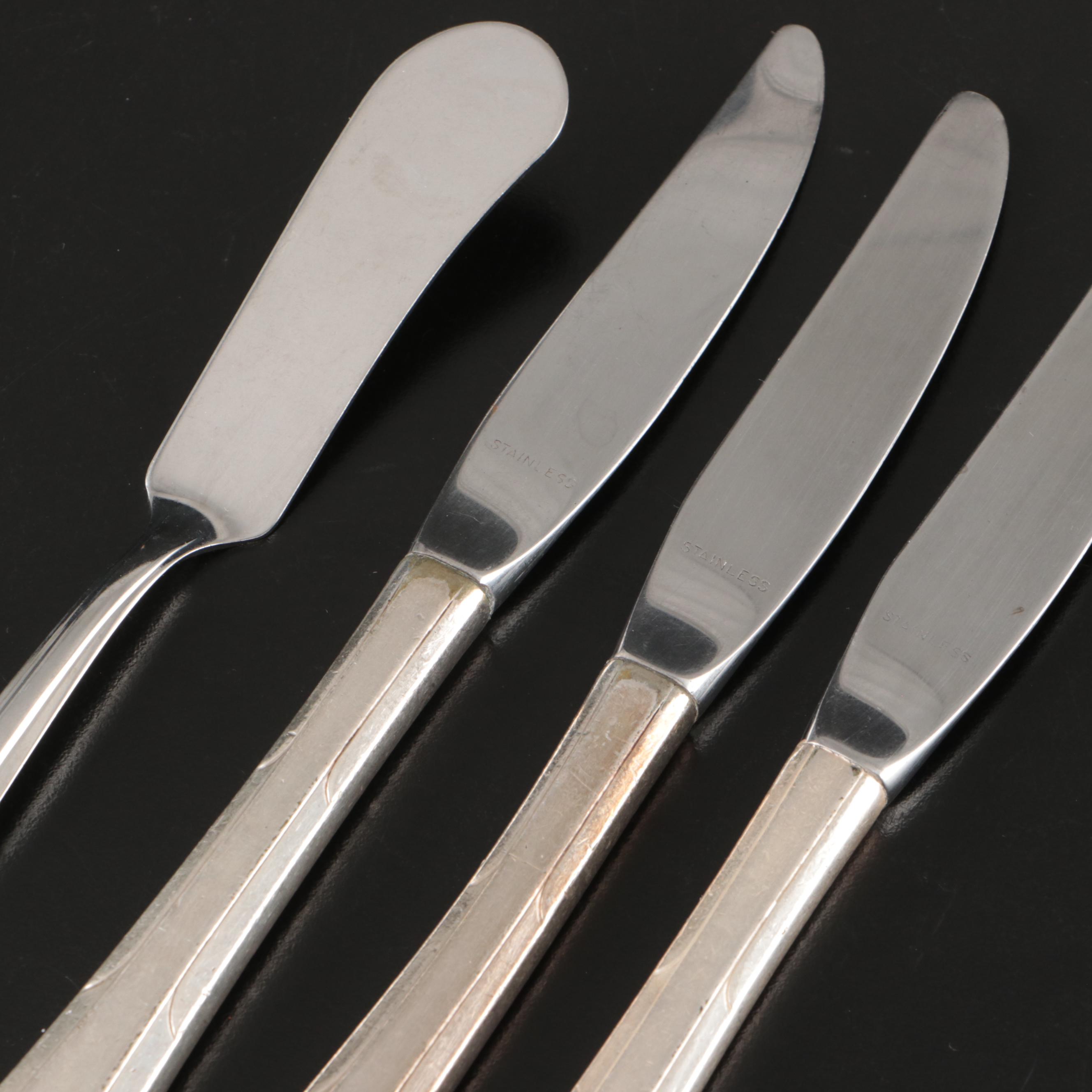 Oneida "Reverie" Silver Plate with Other Silver Plate and Stainless Flatware