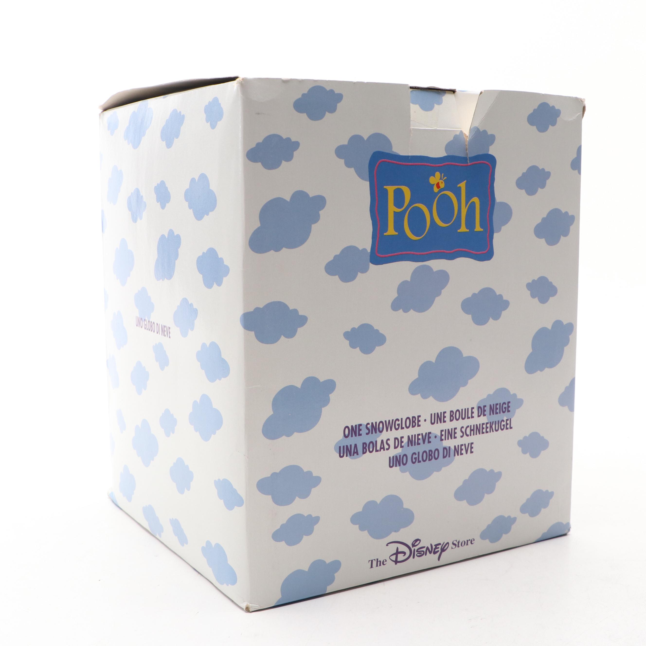 Disney's Winnie the Pooh "Sticks" Snow Globe Music Box