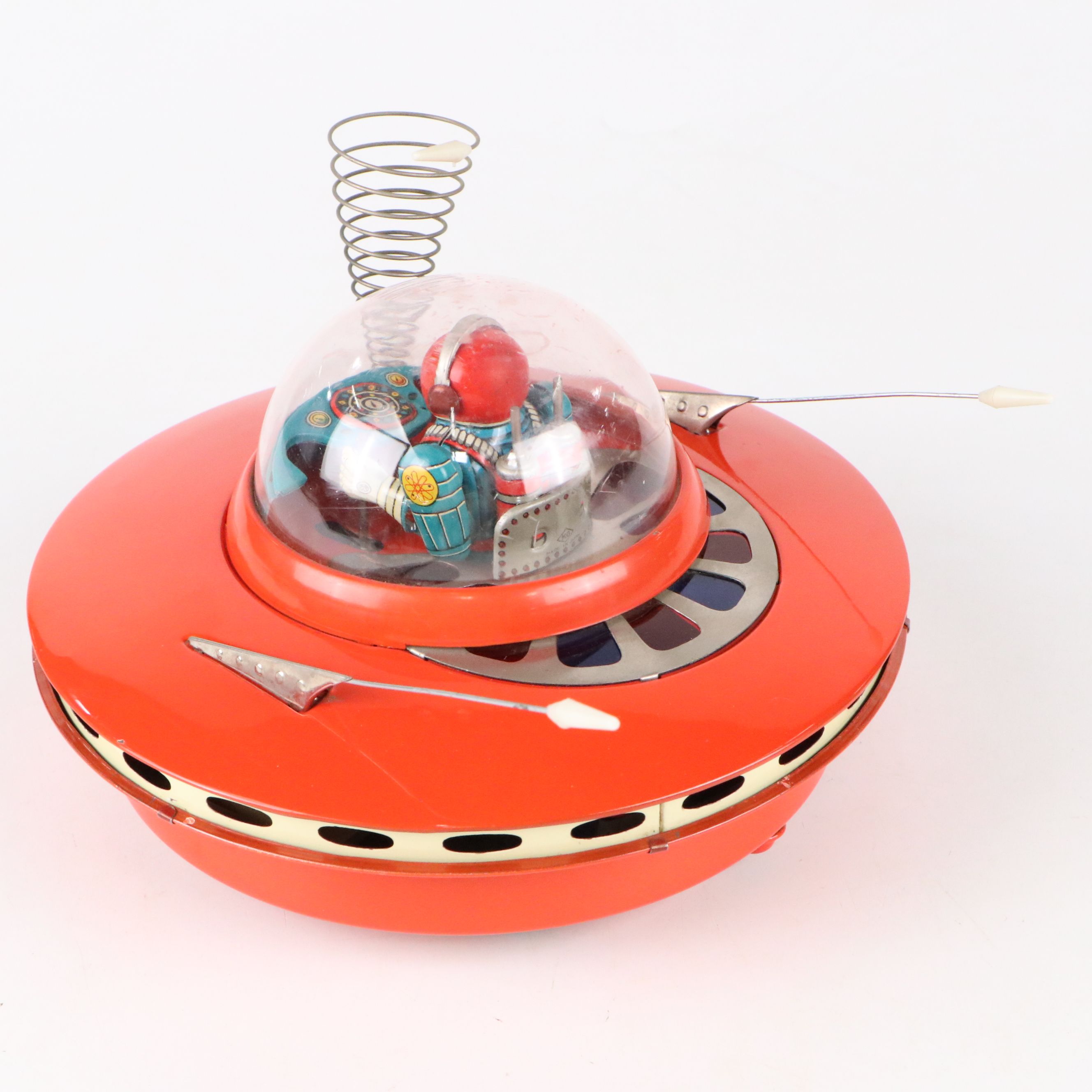 Yoshiya "Cragstan Flying Saucer" Metal Electronic Toy, Mid-20th Century