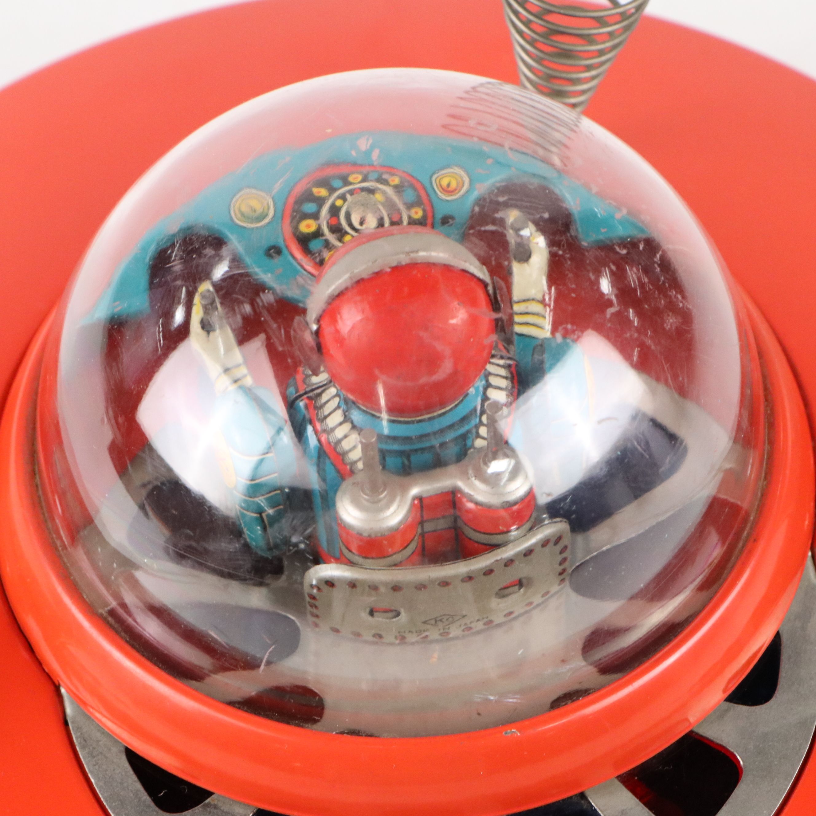 Yoshiya "Cragstan Flying Saucer" Metal Electronic Toy, Mid-20th Century