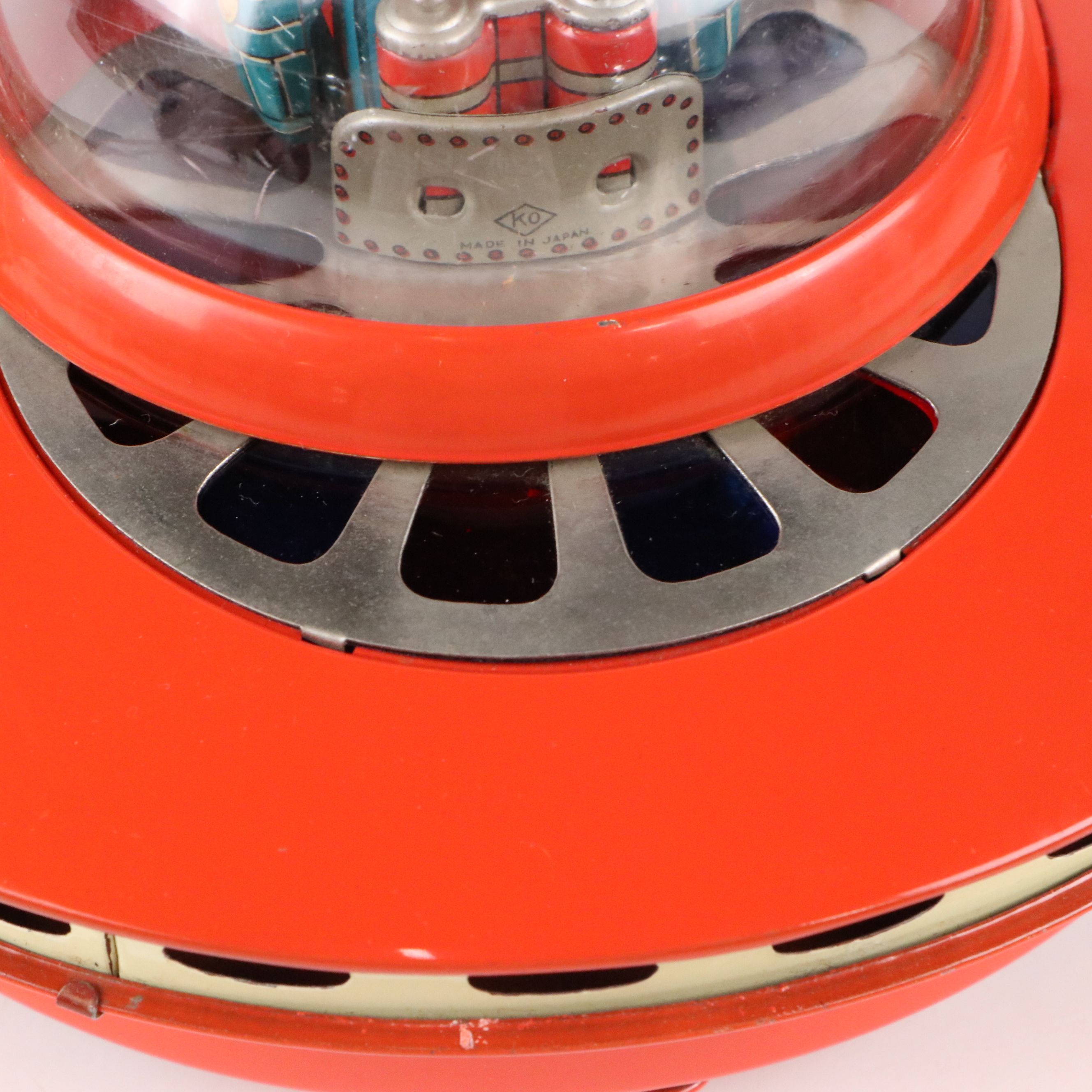 Yoshiya "Cragstan Flying Saucer" Metal Electronic Toy, Mid-20th Century