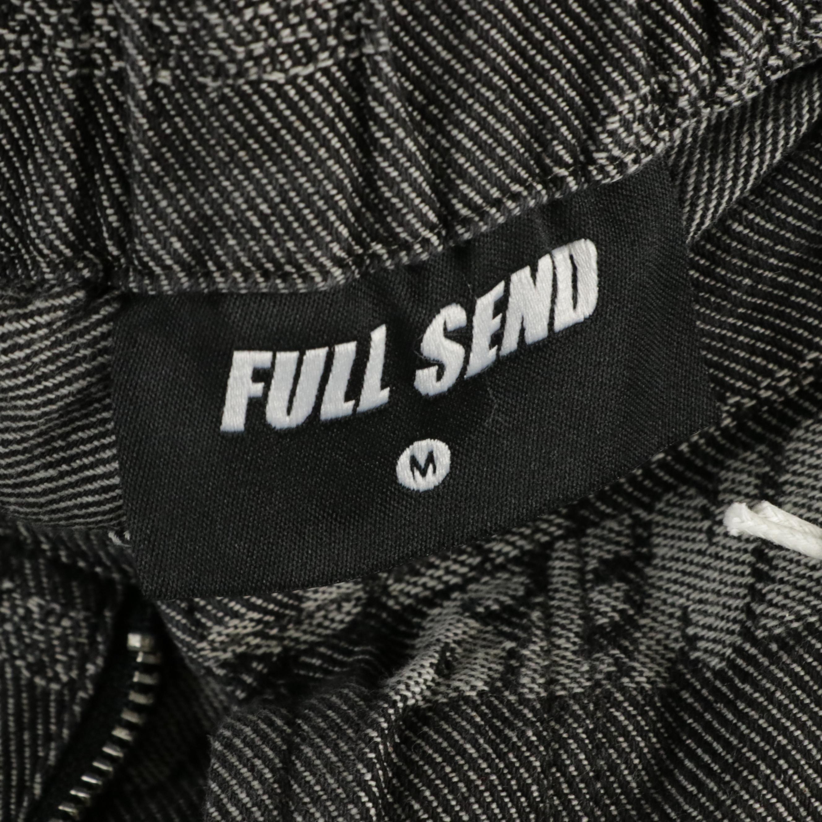 Men's Full Send Red Cotton Logo Hoodie, Baseball Jersey, T-Shirt and Jeans