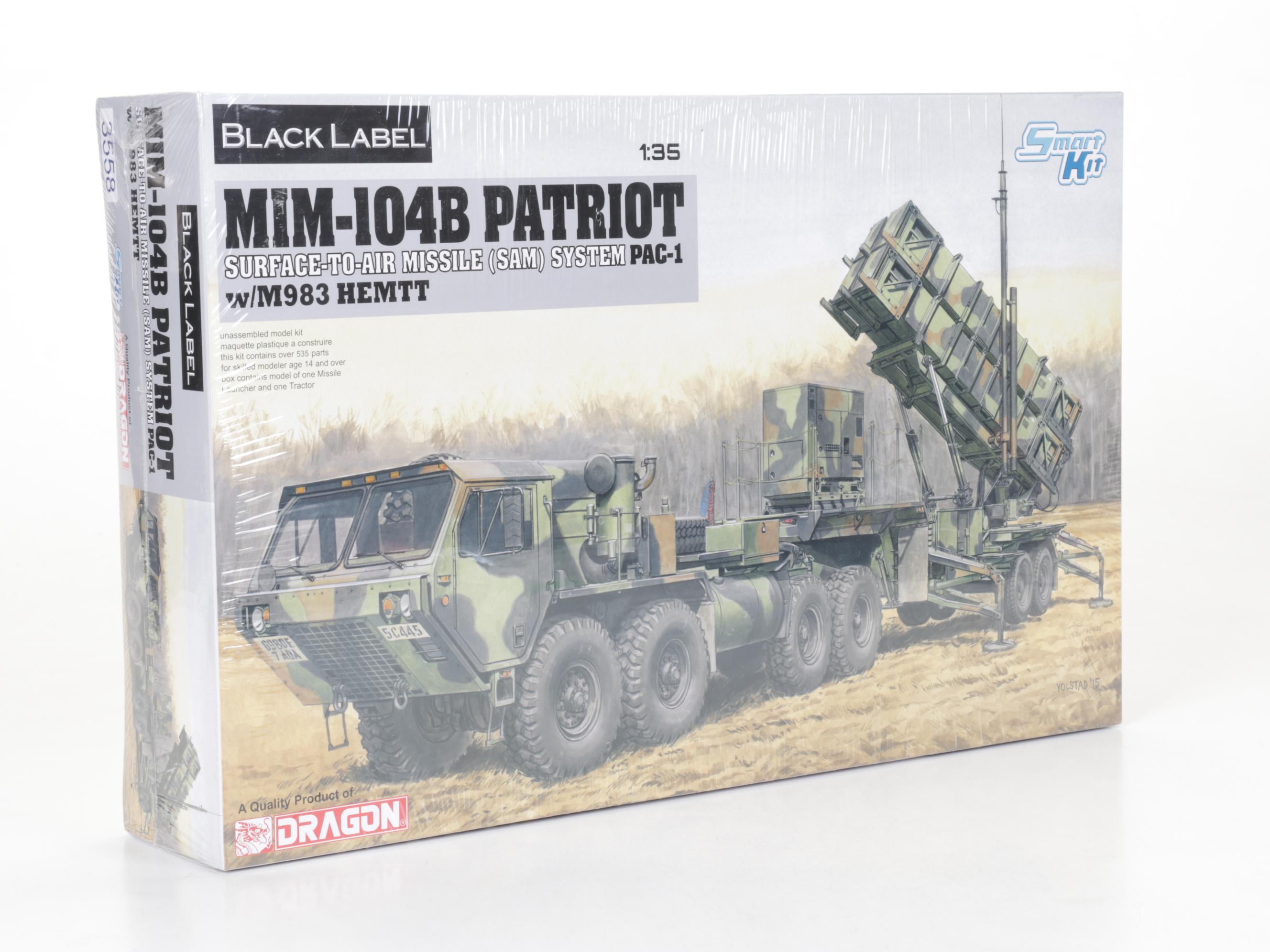 Dragon 1:35 Scale MIM-104B Patriot Missile System and More Plastic Models
