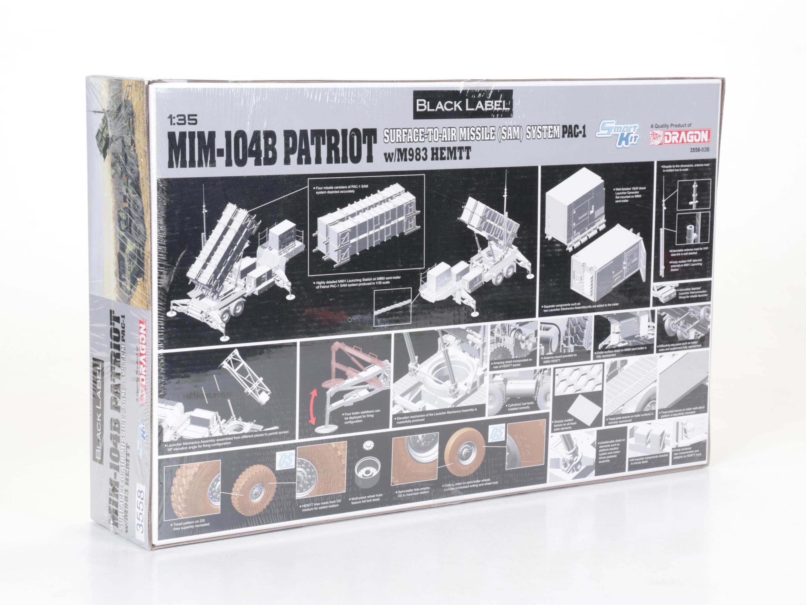 Dragon 1:35 Scale MIM-104B Patriot Missile System and More Plastic Models