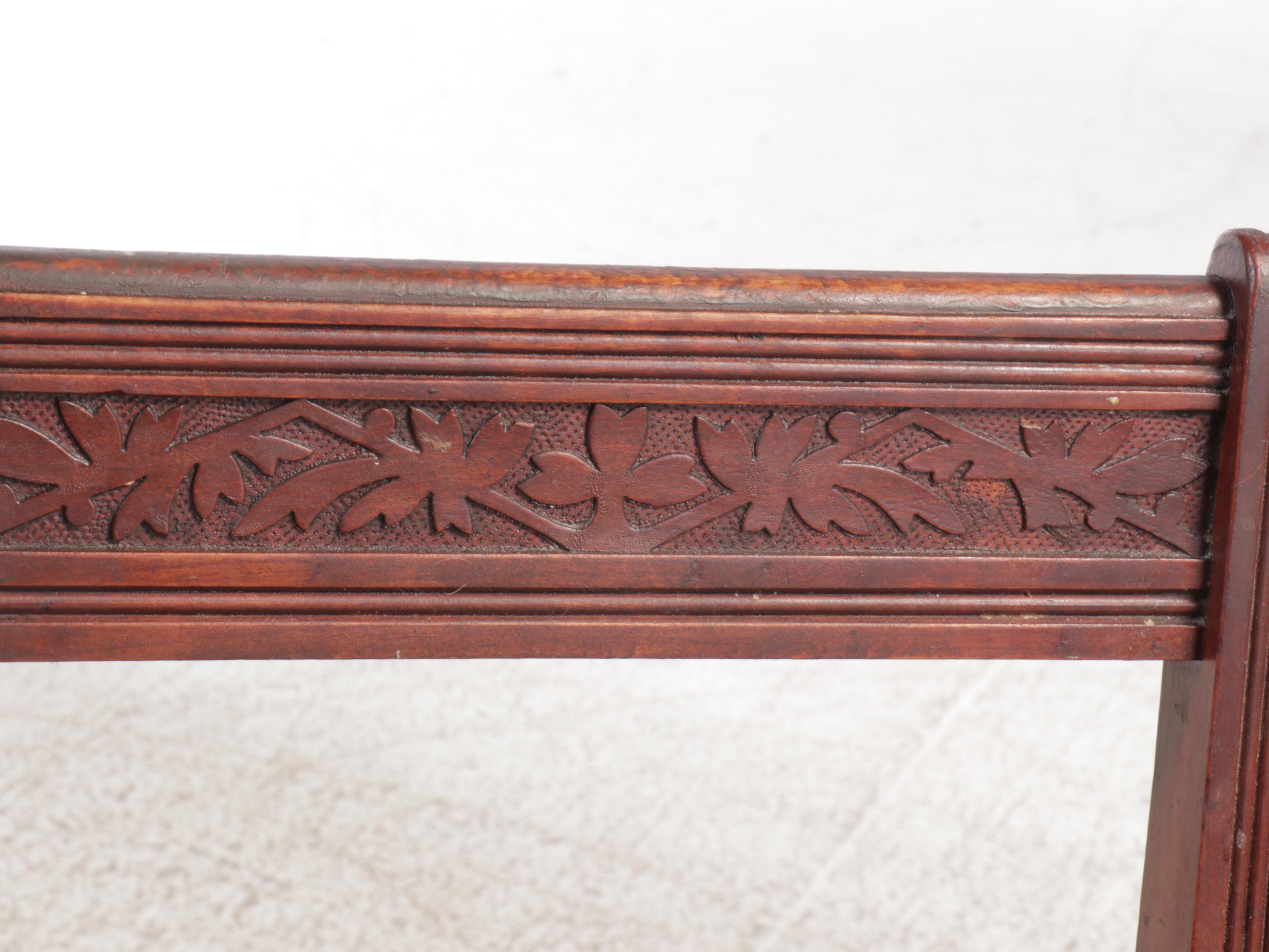 Sheraton Style Walnut Drop-Leaf Dining Table and Four Chairs, Early 20th Century